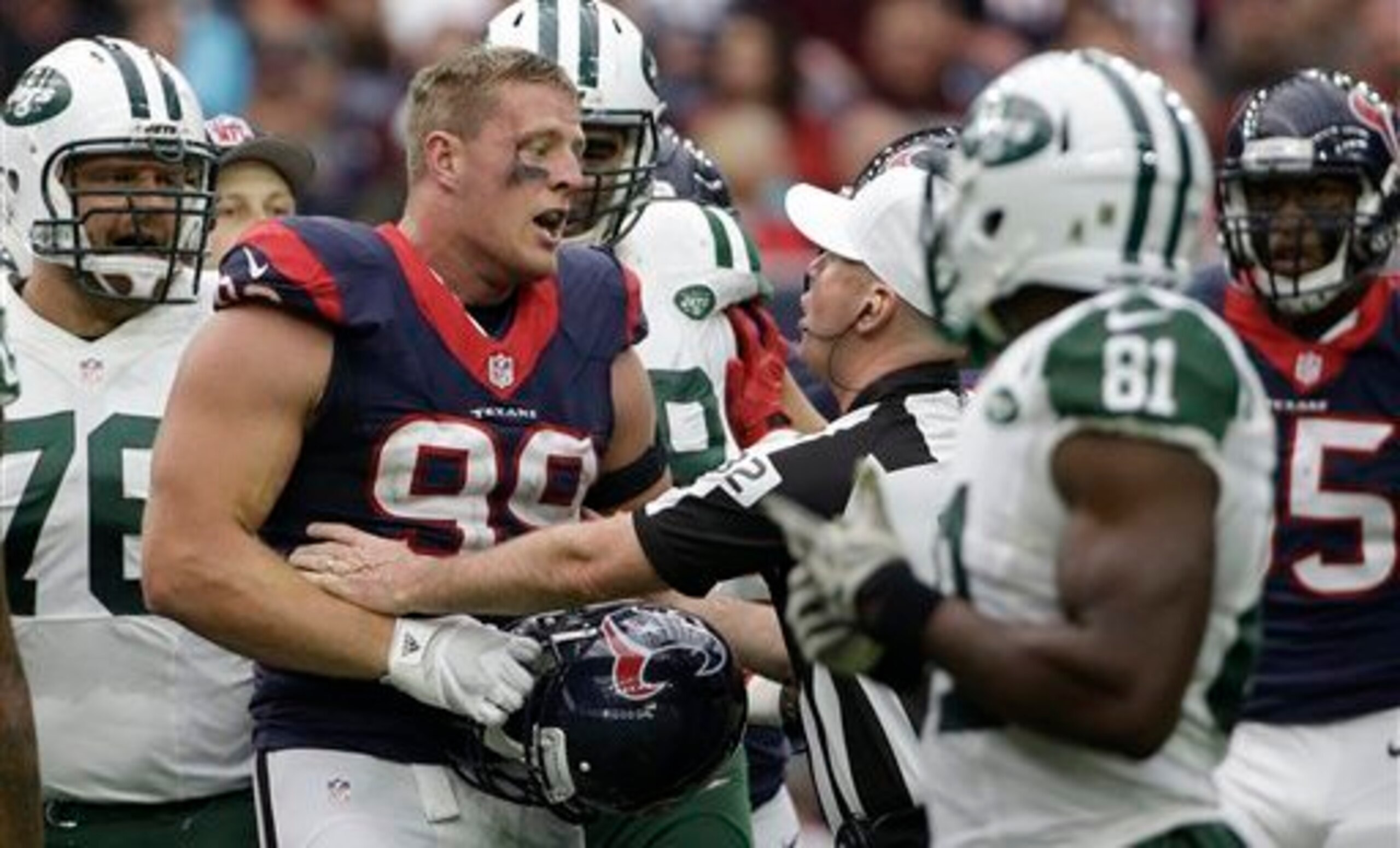 Texans defensive end J.J. Watt.