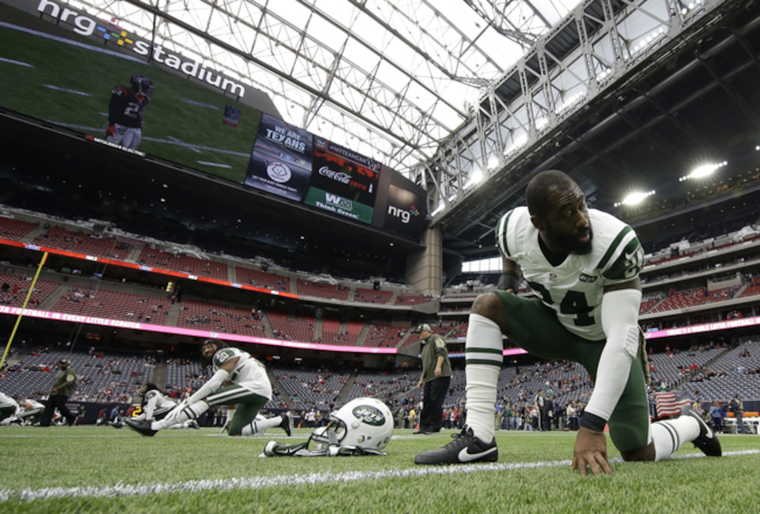 Darrelle Revis suffered a concussion on Sunday.