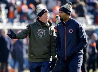 Matt Forte (right) missed his third straight game on Sunday against Denver.