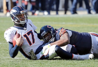 DL Bruce Gaston recorded one of Chicago's five sacks on Sunday.