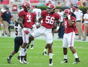 Rashaan Evans and Alabama's pass-rushers have the Crimson Tide leading the SEC in sacks.