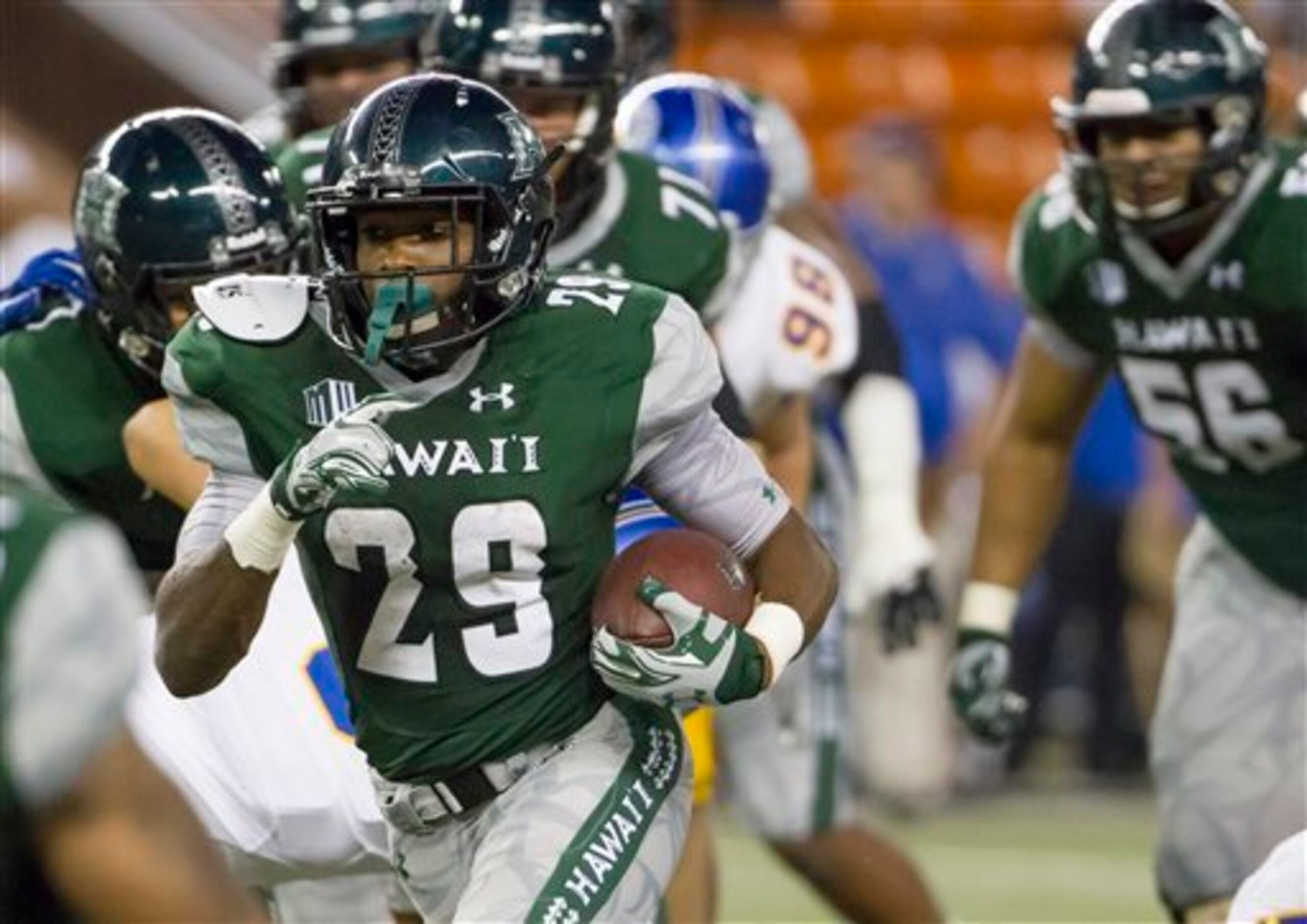 Tailback Paul Harris has been a bright spot in an ugly season for Hawaii.