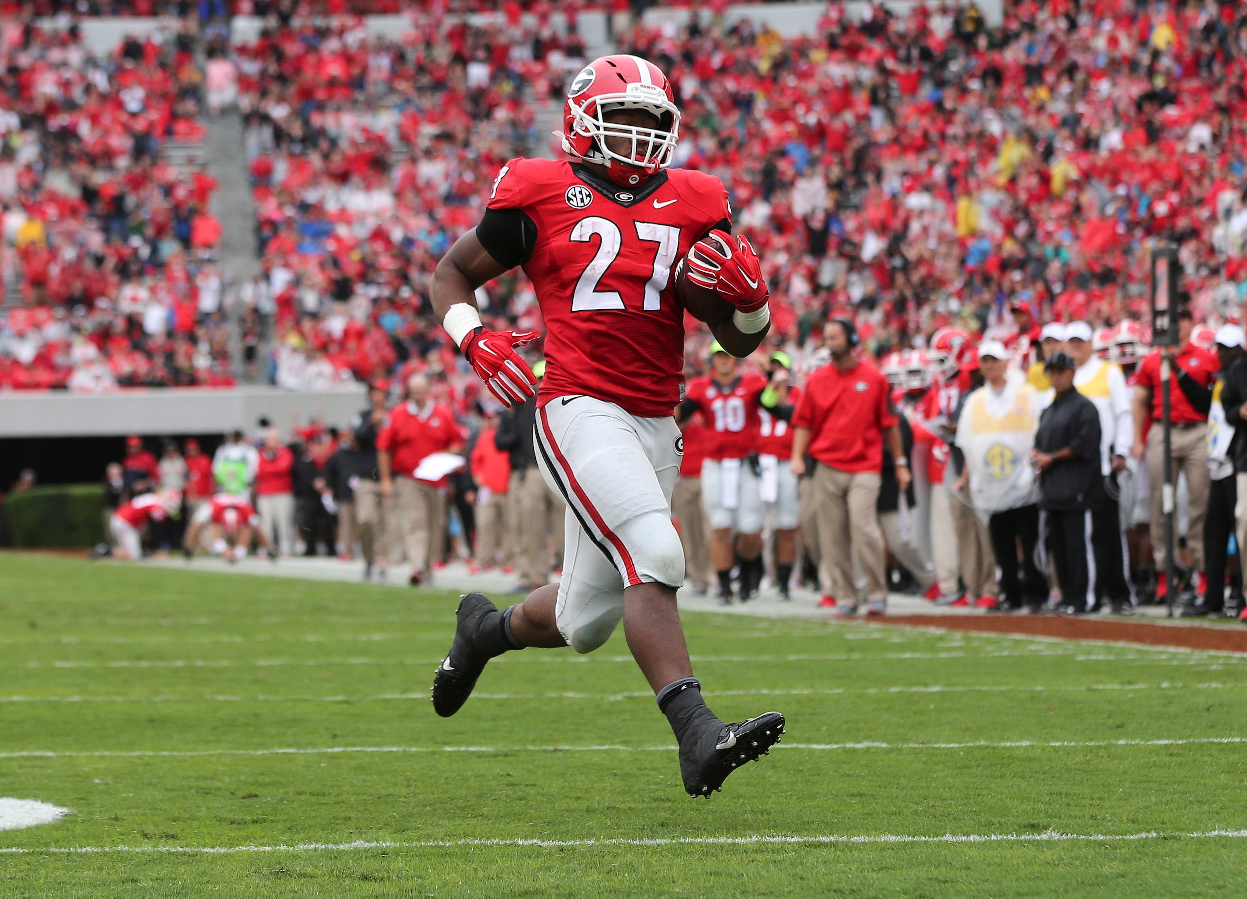 Nick Chubb's season-ending knee injury was a major blow to Georgia's 2015 season.
