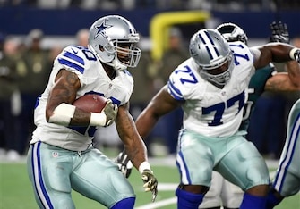 Tyron Smith leads a very good Dallas offensive line.