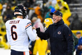 QB Jay Cutler and head coach John Fox recorded their first victories at Lambeau Field as members of the Chicago Bears on Thanksgiving night.
