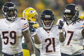 Tracy Porter (21) recorded his first interception of the season against the Packers in Week 12.