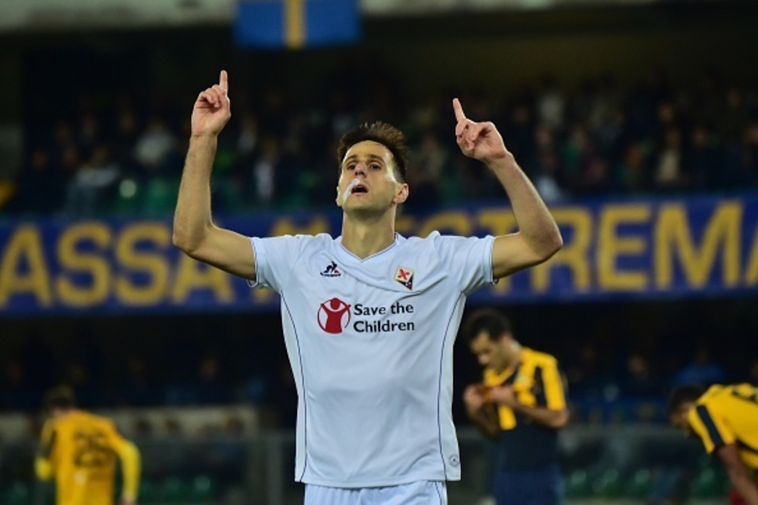 Fiorentina striker, Nikola Kalinic. Fiorentina striker, Nikola Kalinic.