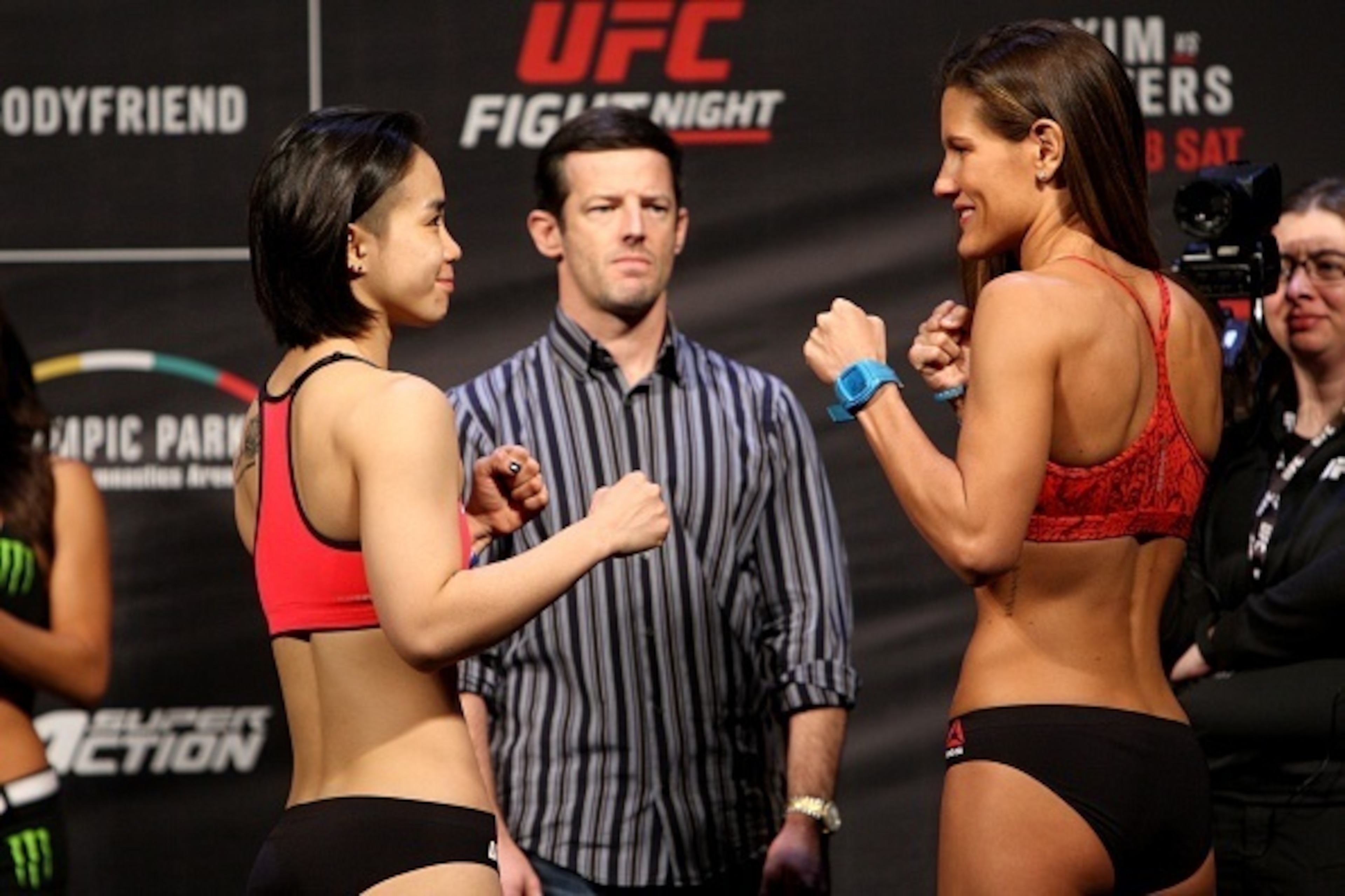 Seo Hee Ham (left) defeated Cortney Casey. Seo Hee Ham (left) defeated Cortney Casey.