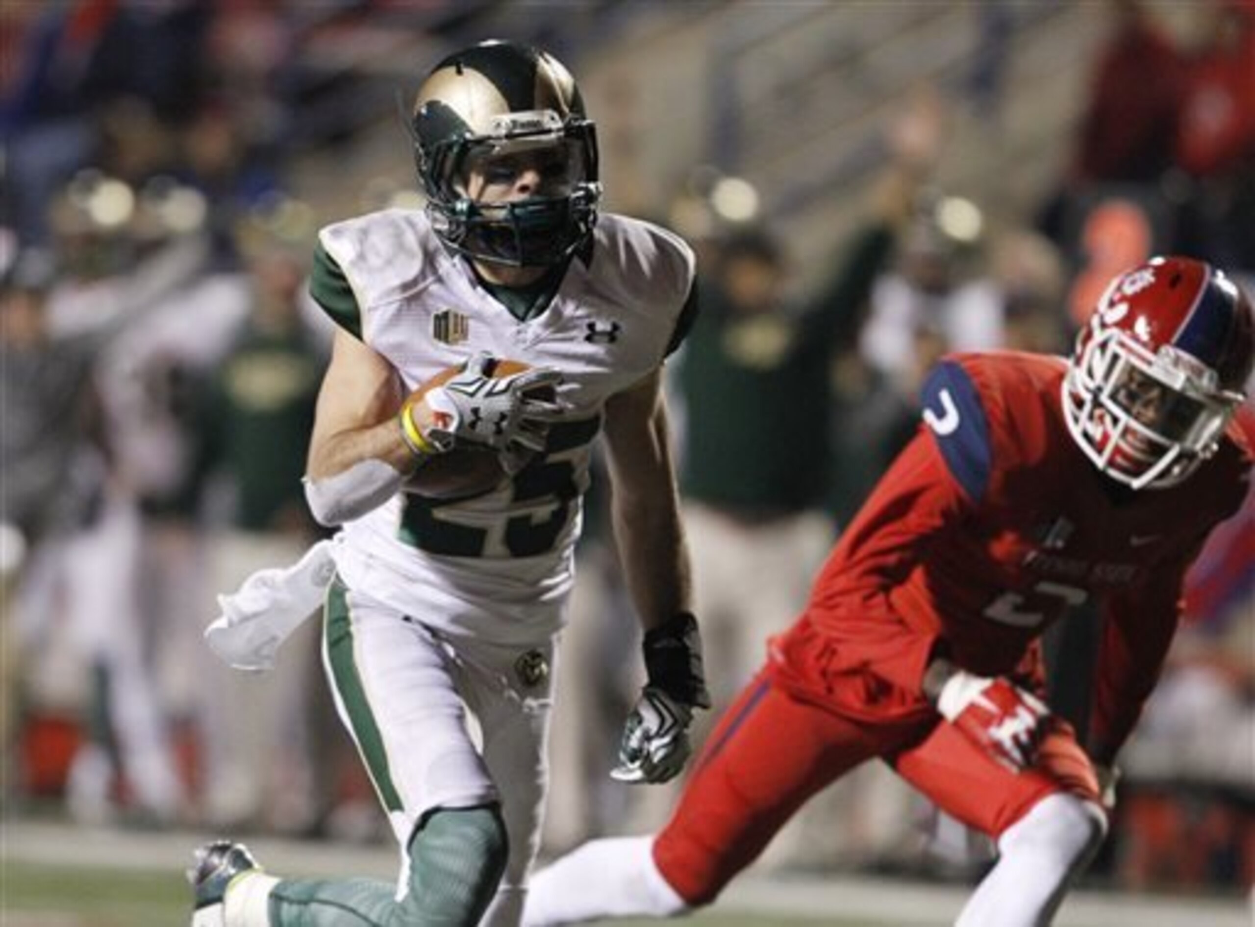 Colorado State PR Joe Hansley (left)