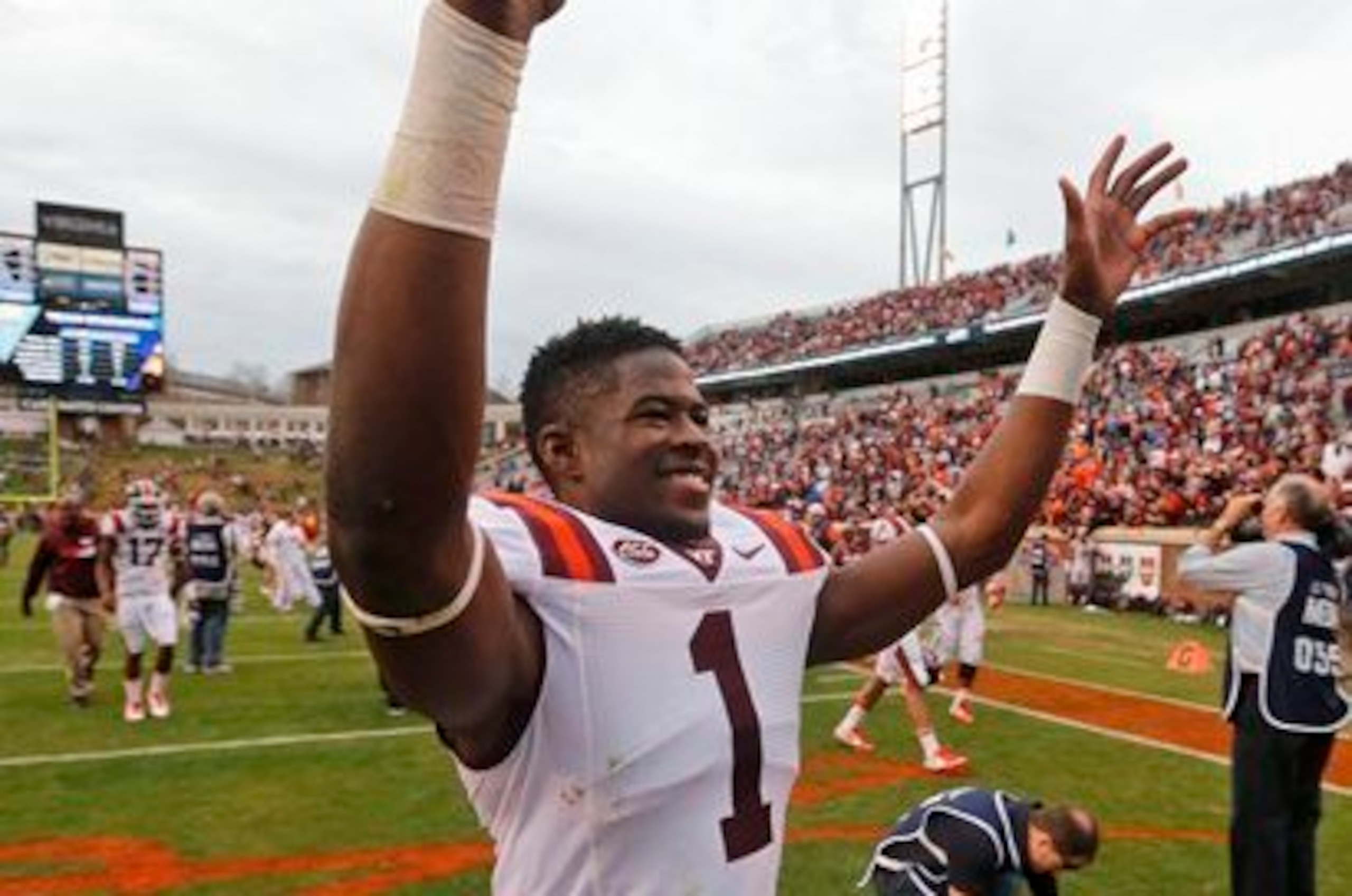 Virginia Tech wide receiver Isaiah Ford Virginia Tech wide receiver Isaiah Ford