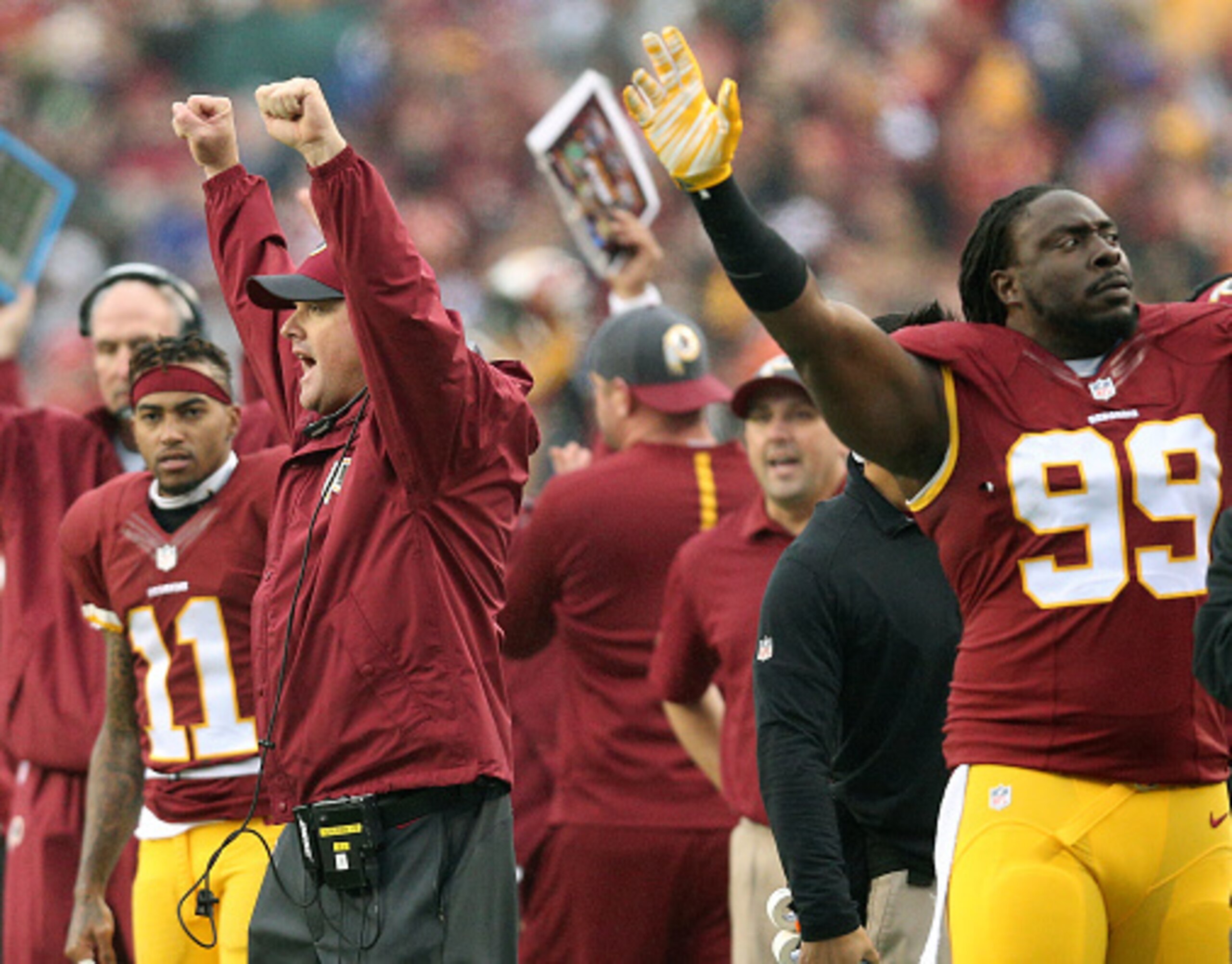 The Redskins pulled into a tie atop the NFC East.
