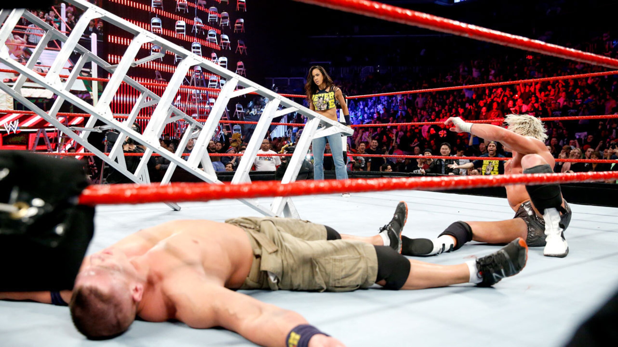 AJ Lee shockingly betrayed Cena...much to the delight of the WWE Universe