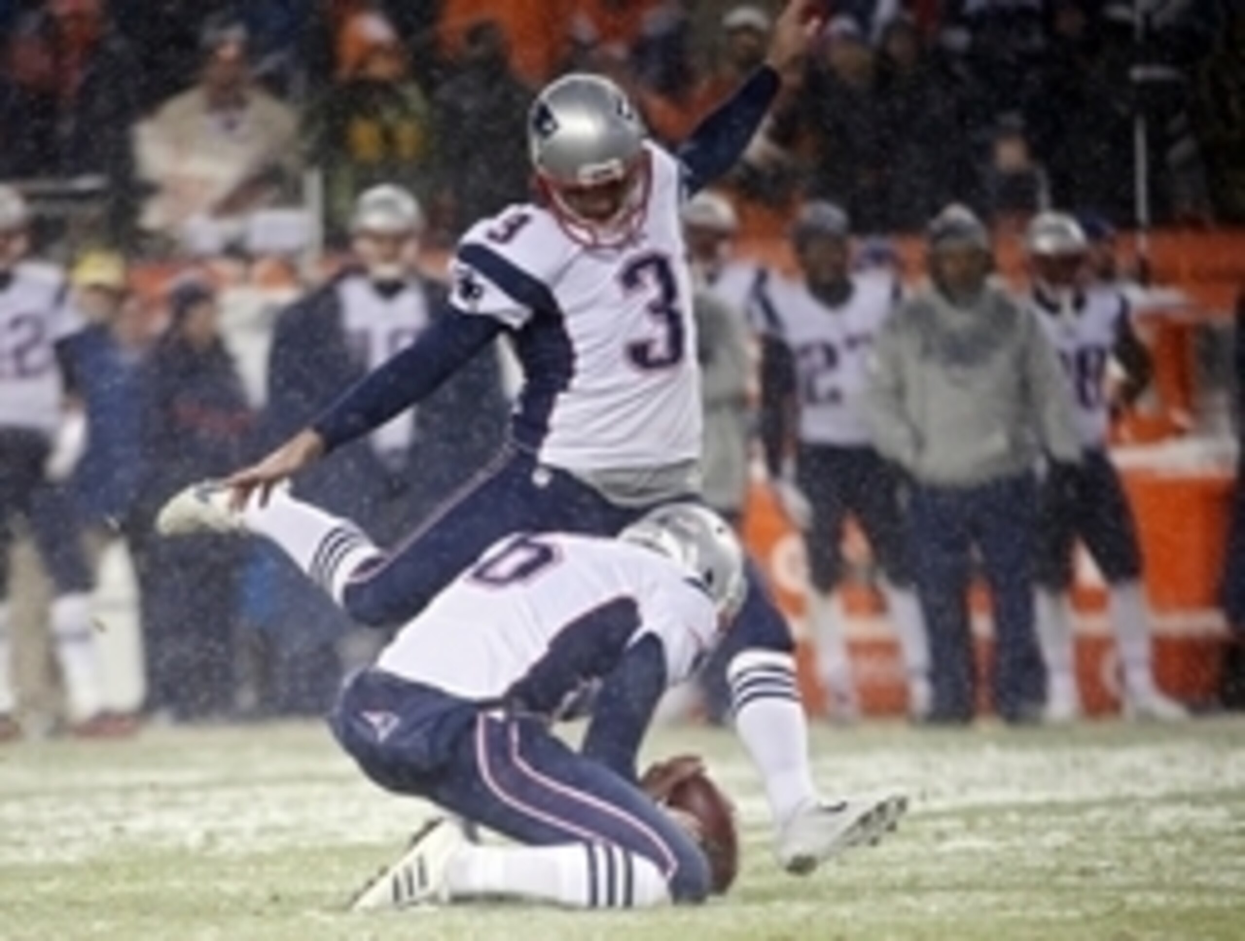 Stephen Gostkowski is automatic, no matter what the weather.