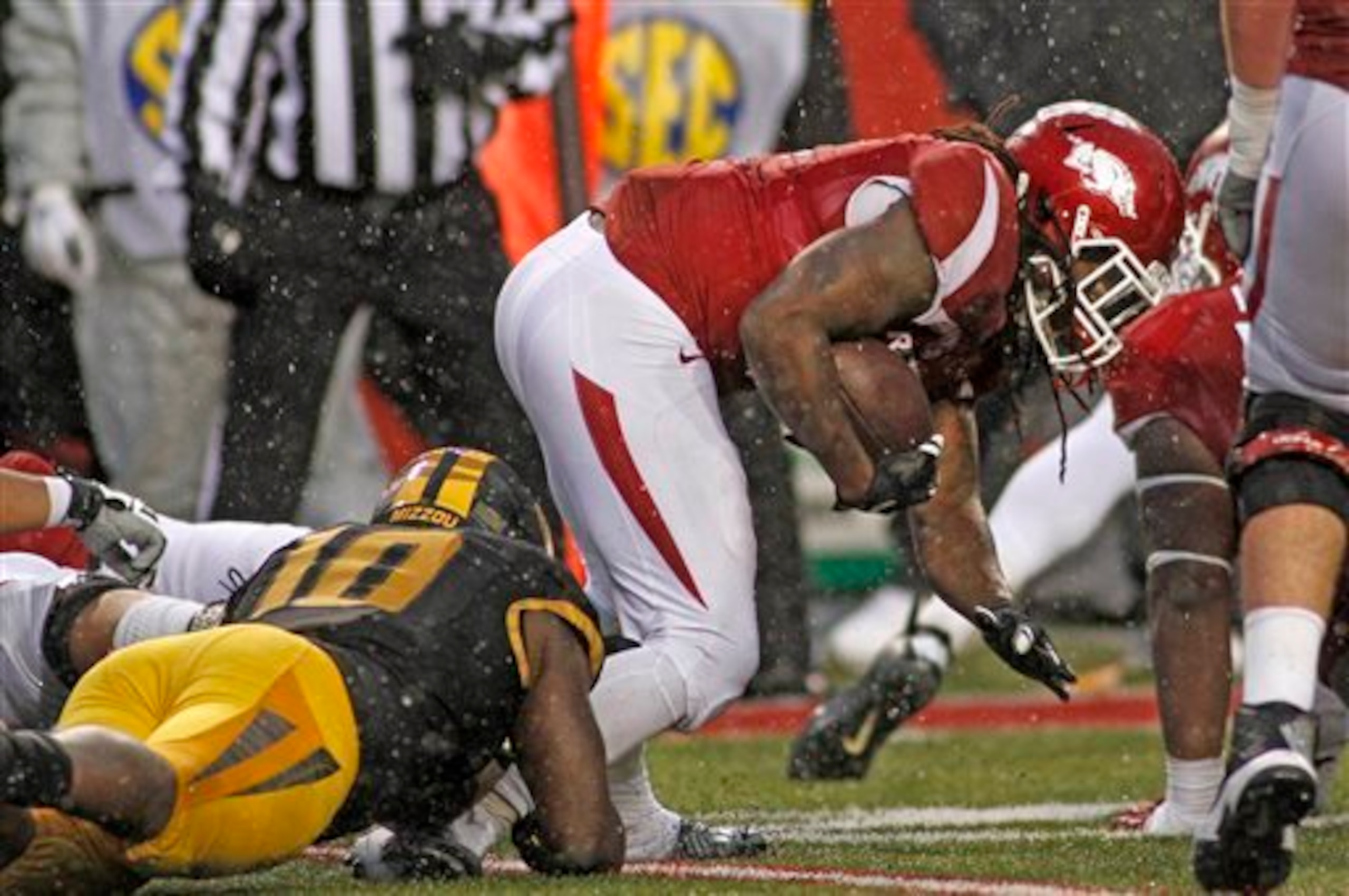 Alex Collins has been a standout in Arkansas' backfield. Alex Collins has been a standout in Arkansas' backfield.