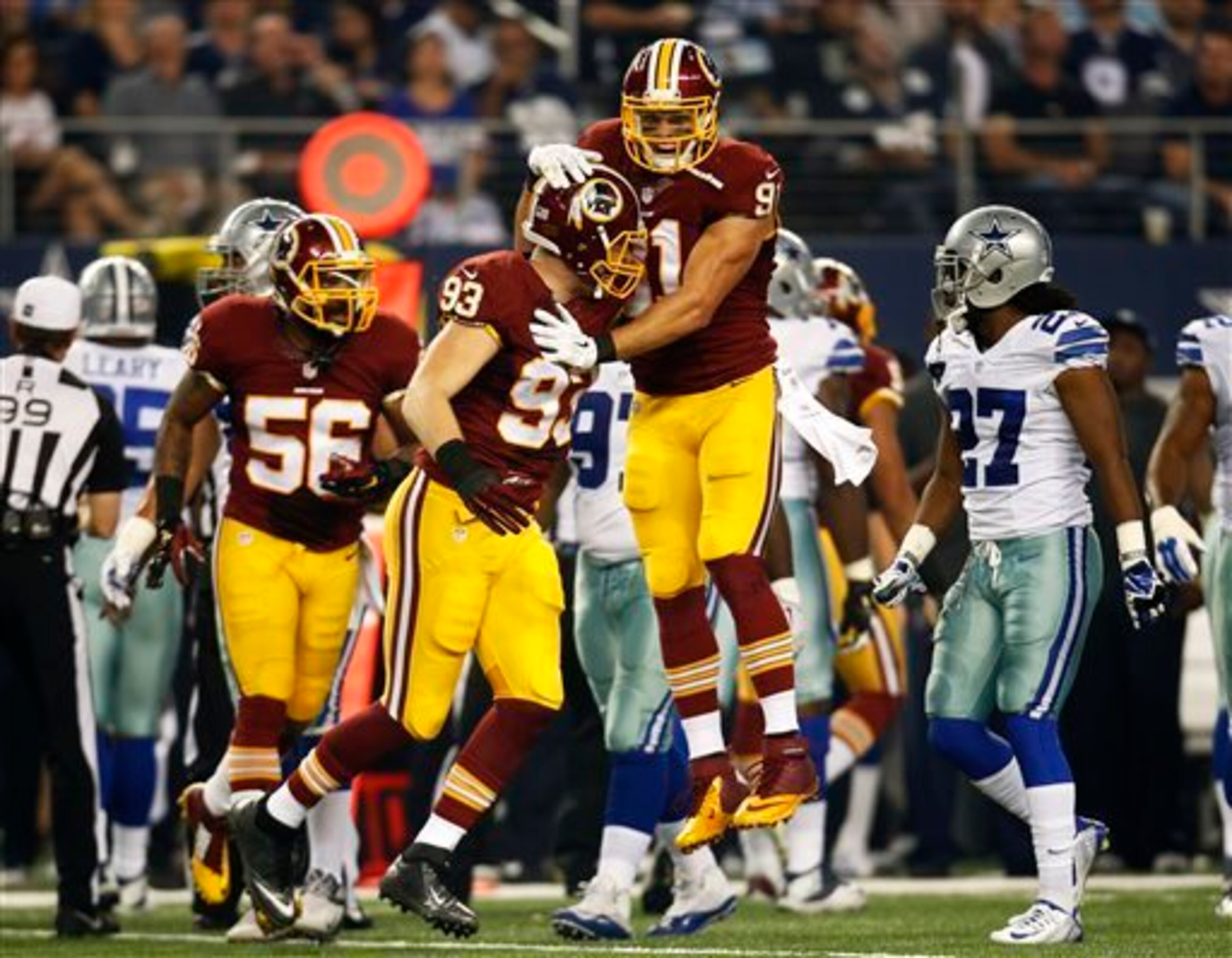 The Redskins will lean on their front seven to stop the run and make Dallas one-dimensional. The Redskins will lean on their front seven to stop the run and make Dallas one-dimensional.