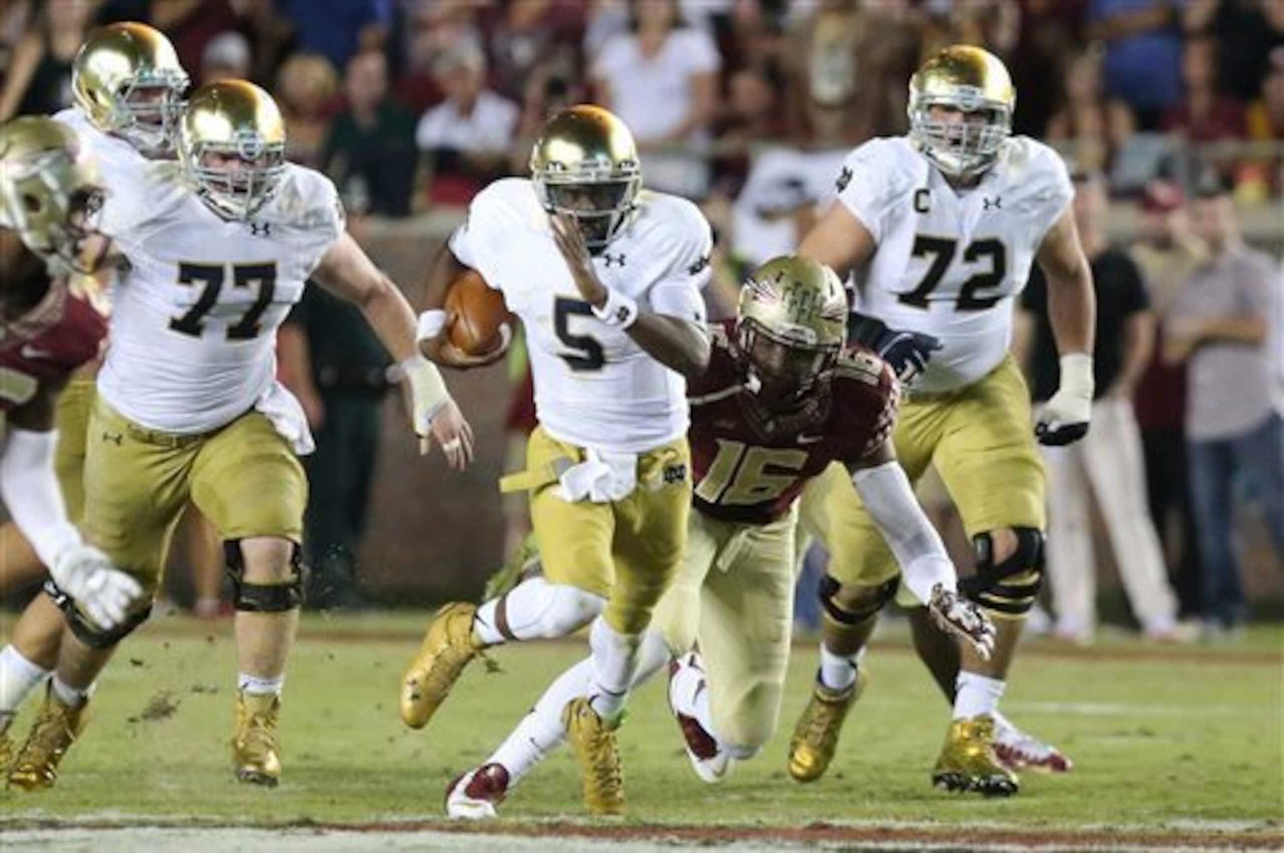 Florida State QB Everett Golson with Notre Dame in 2014