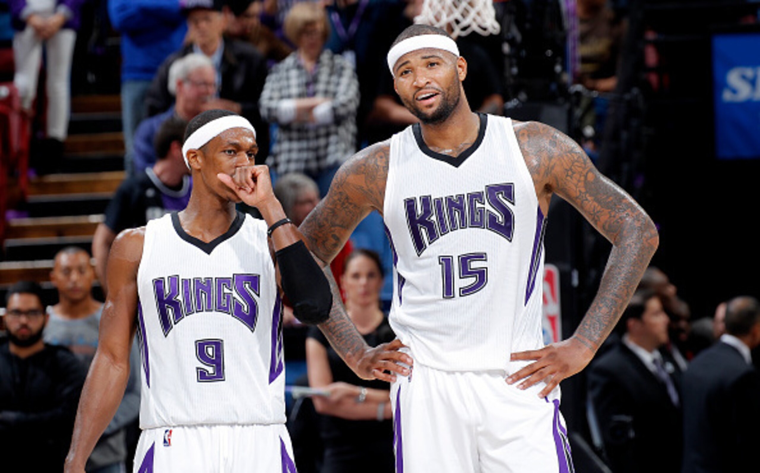 Rajon Rondo and DeMarcus Cousins
