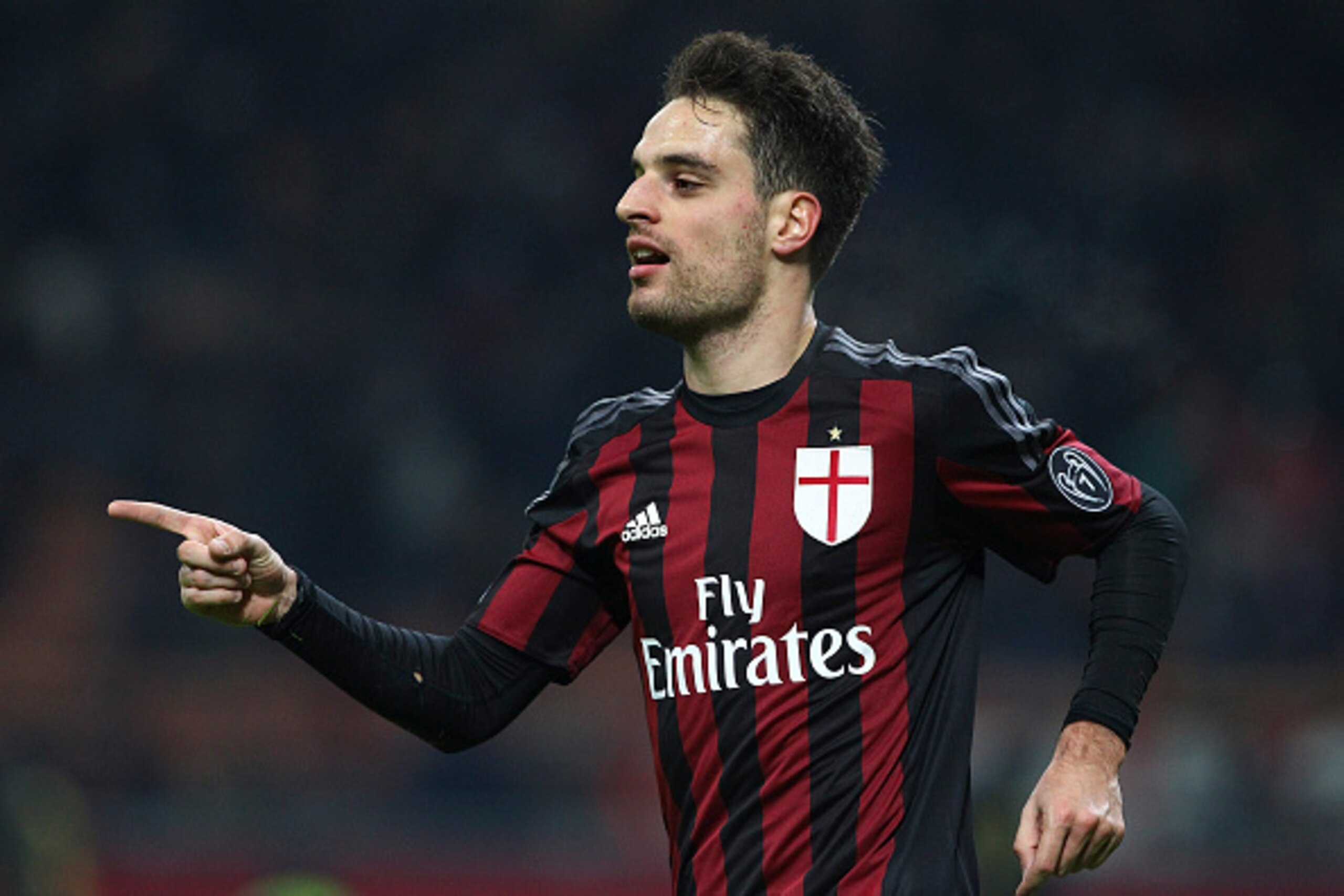 Bonaventura celebrates his opener against Samp.