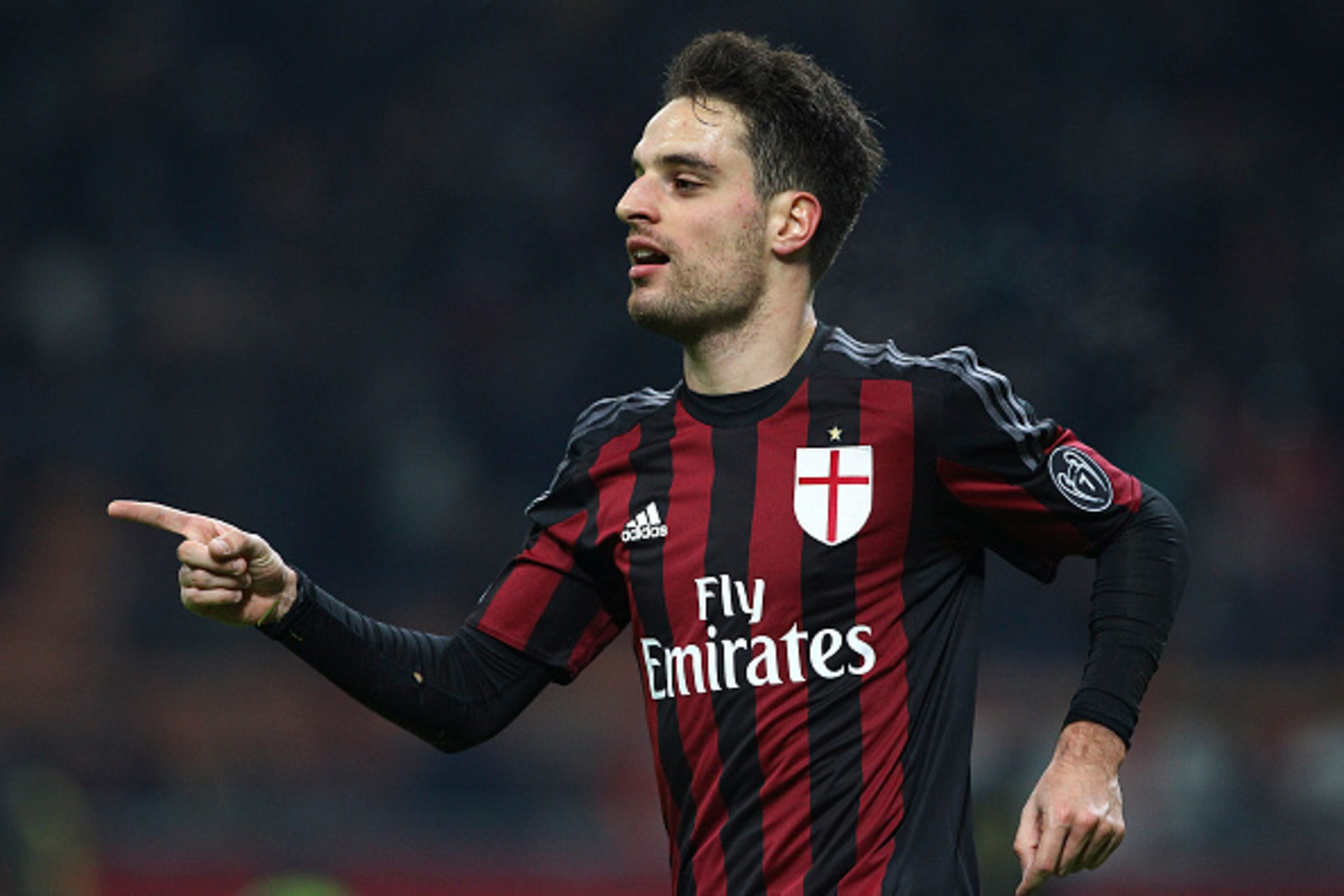 Bonaventura celebrates his opener against Samp.