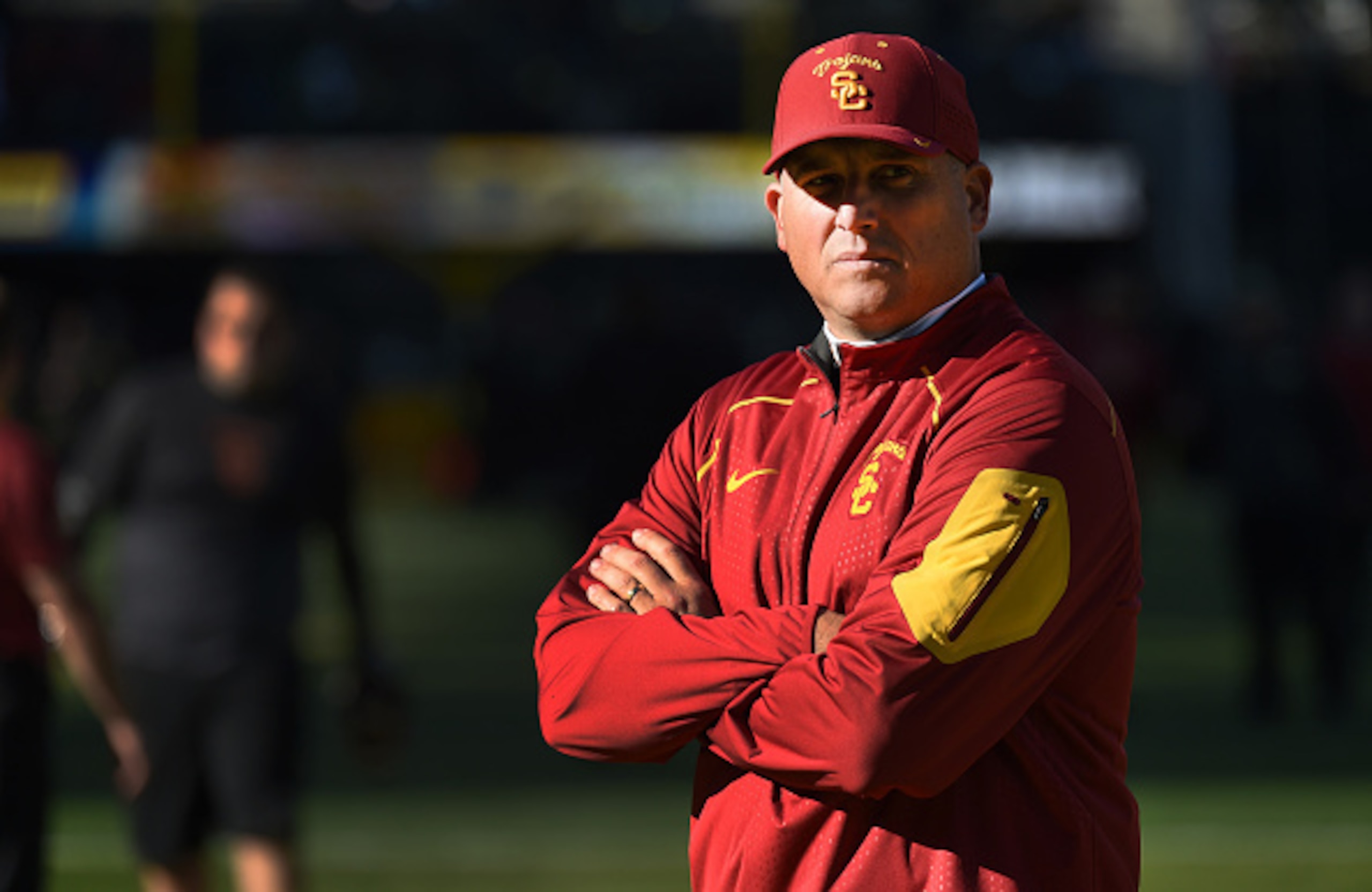 Helton's leadership of the Trojans through a tumultuous season has placed USC in the PAC-12 Championship Game.