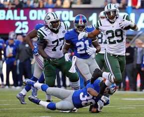 Bilal Powell (No. 29) had a productive game for the Jets.