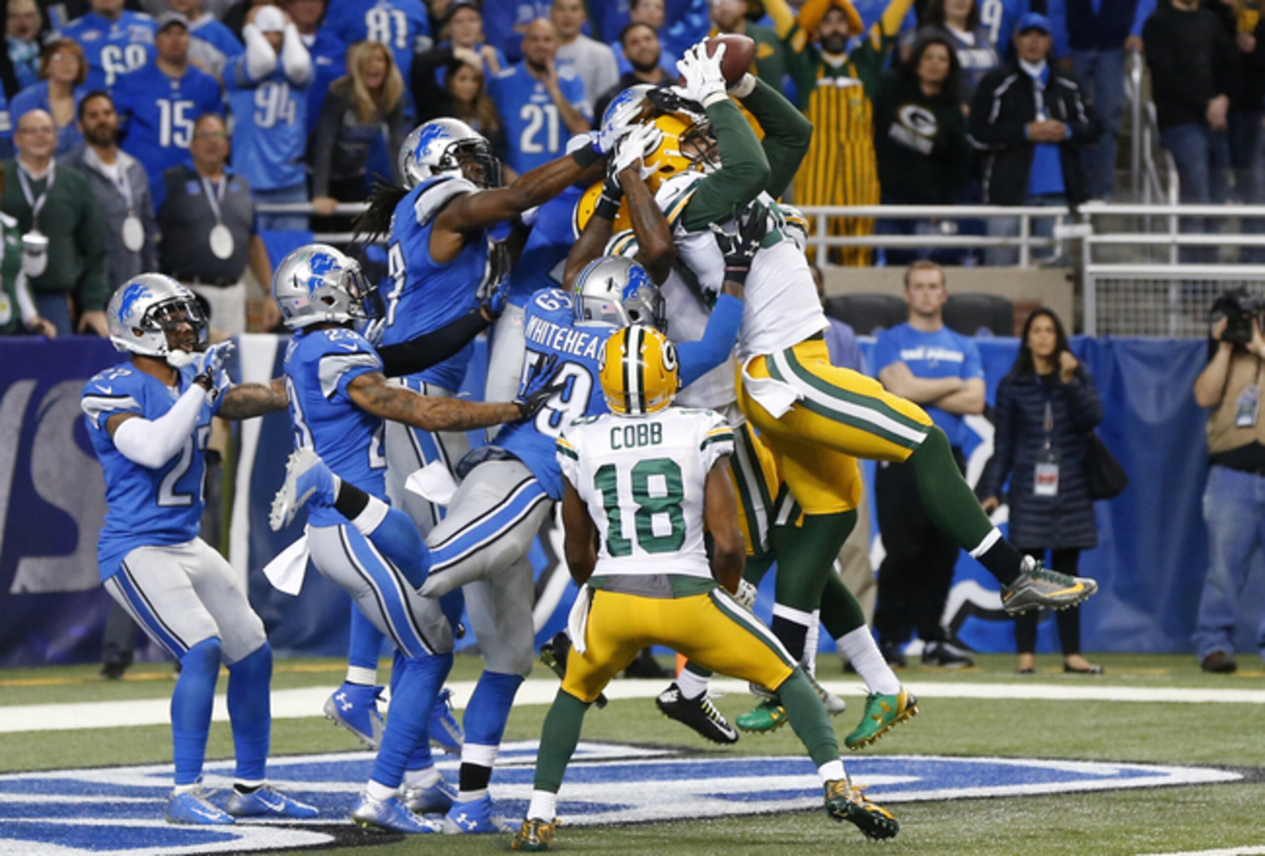 Richard Rodgers may have saved the Packers' season with this Hail Mary catch. Richard Rodgers may have saved the Packers' season with this Hail Mary catch.