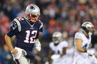 Tom Brady had an up-and-down game for the defending champs.