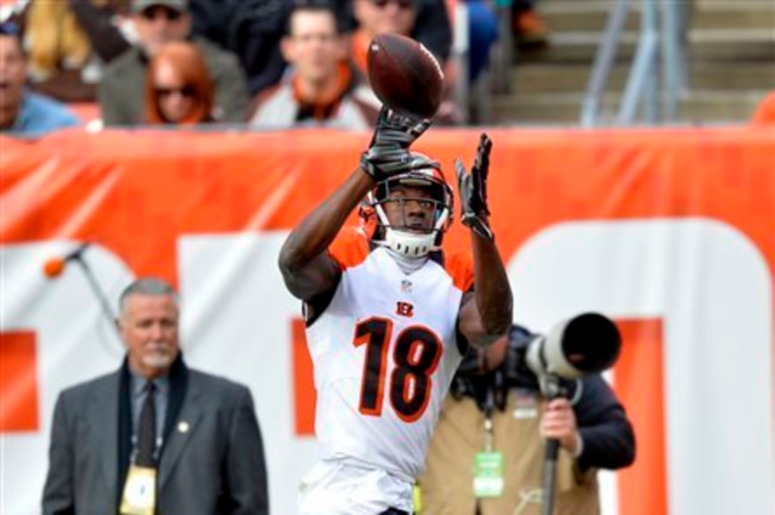 The Browns didn't have an answer for A.J. Green all day.