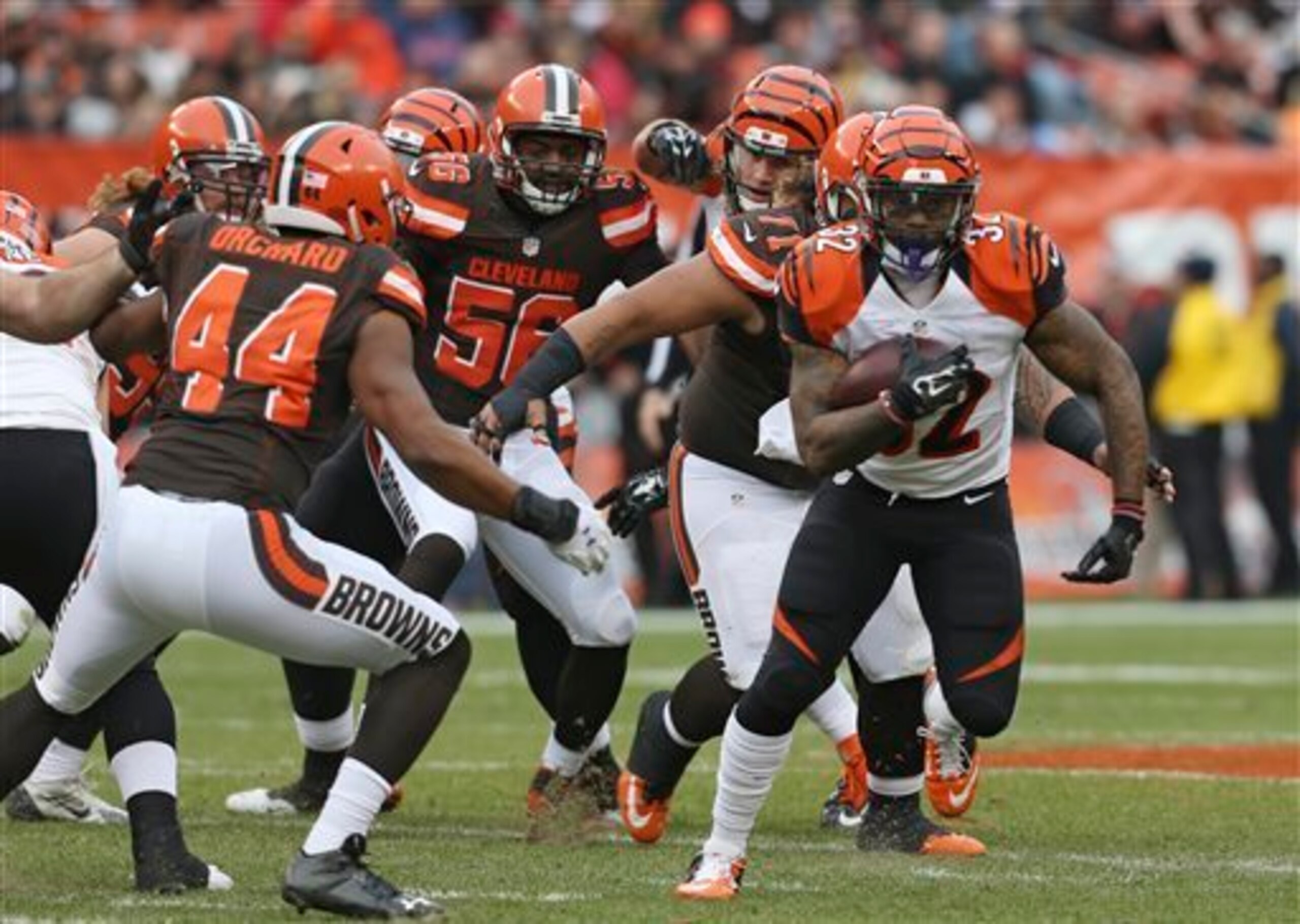 Jeremy Hill posted a big game Sunday.