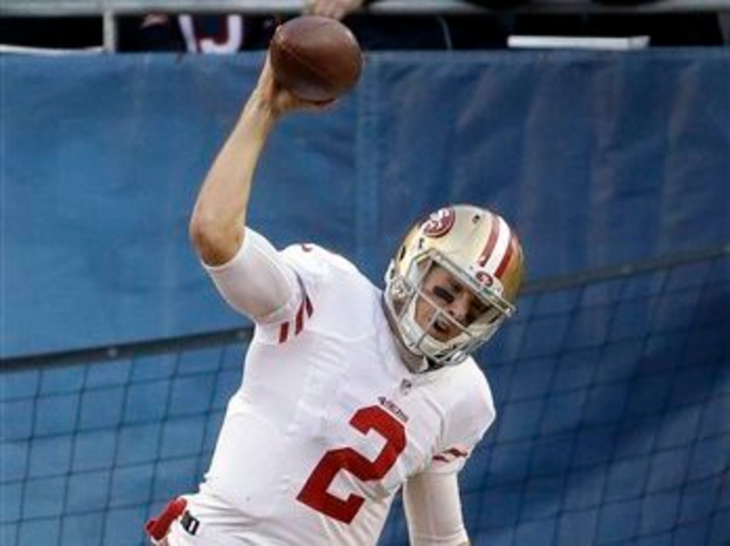 Gabbert's fourth-quarter touchdown helped send the game into overtime, which was followed by his 71-yard game-winning pass to Torrey Smith in overtime.