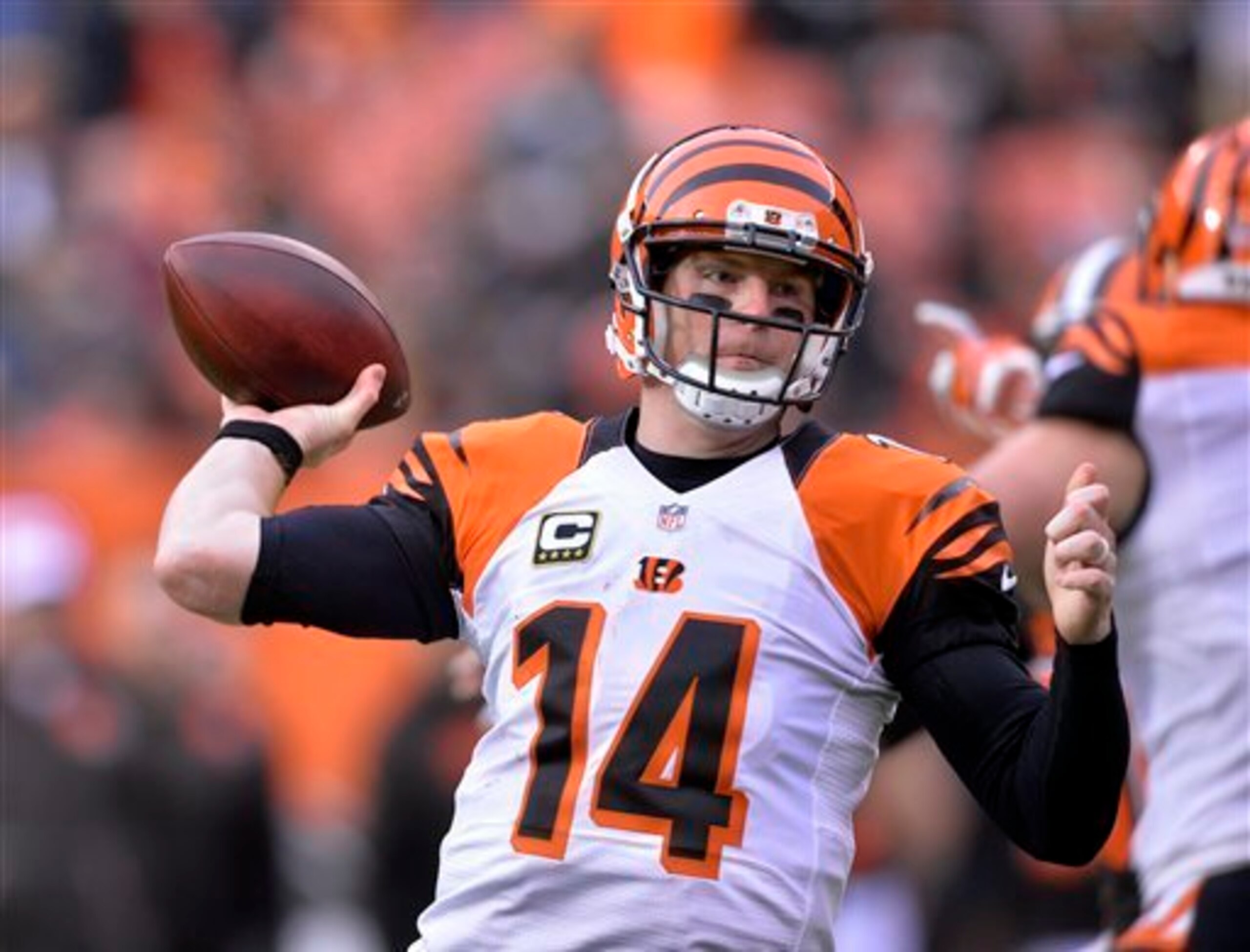 Andy Dalton put on a show with his deep passes.