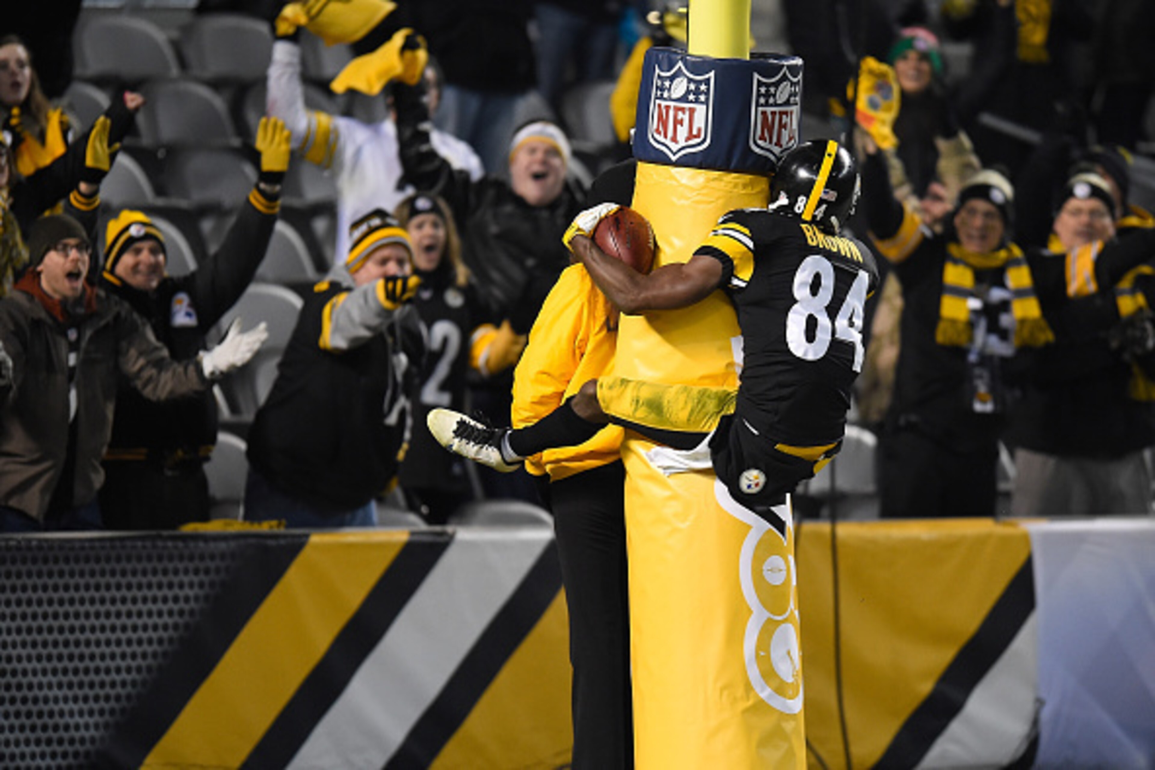 Go ahead and celebrate, Antonio Brown. You deserve it.