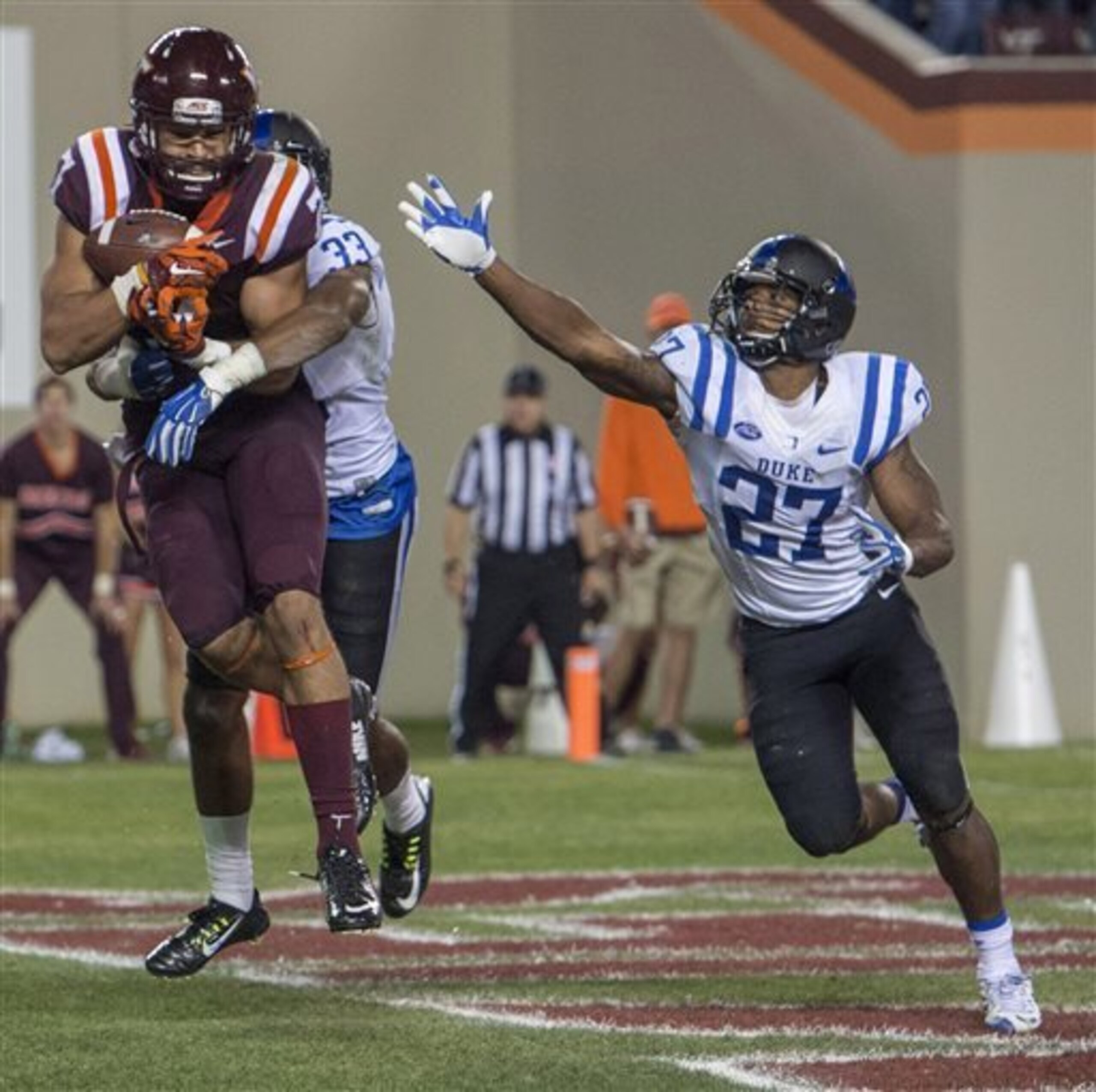 Bucky Hodges with a TD catch vs. Duke