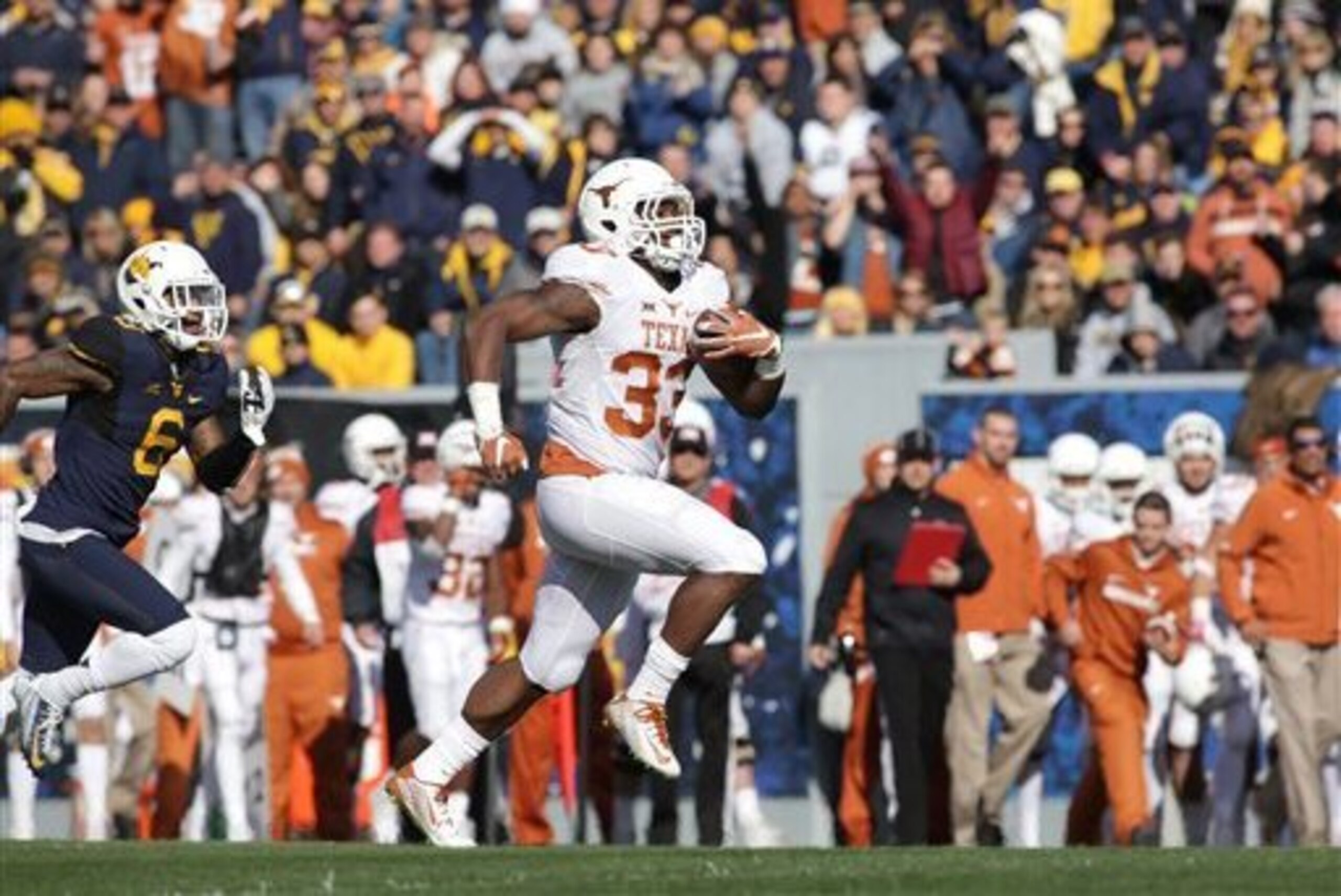 Running back D'Onta Foreman delivered several of Texas' biggest plays of the 2015 season.