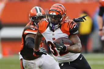 Jeremy Hill and the Cincinnati Bengals once again feature soaring stock.