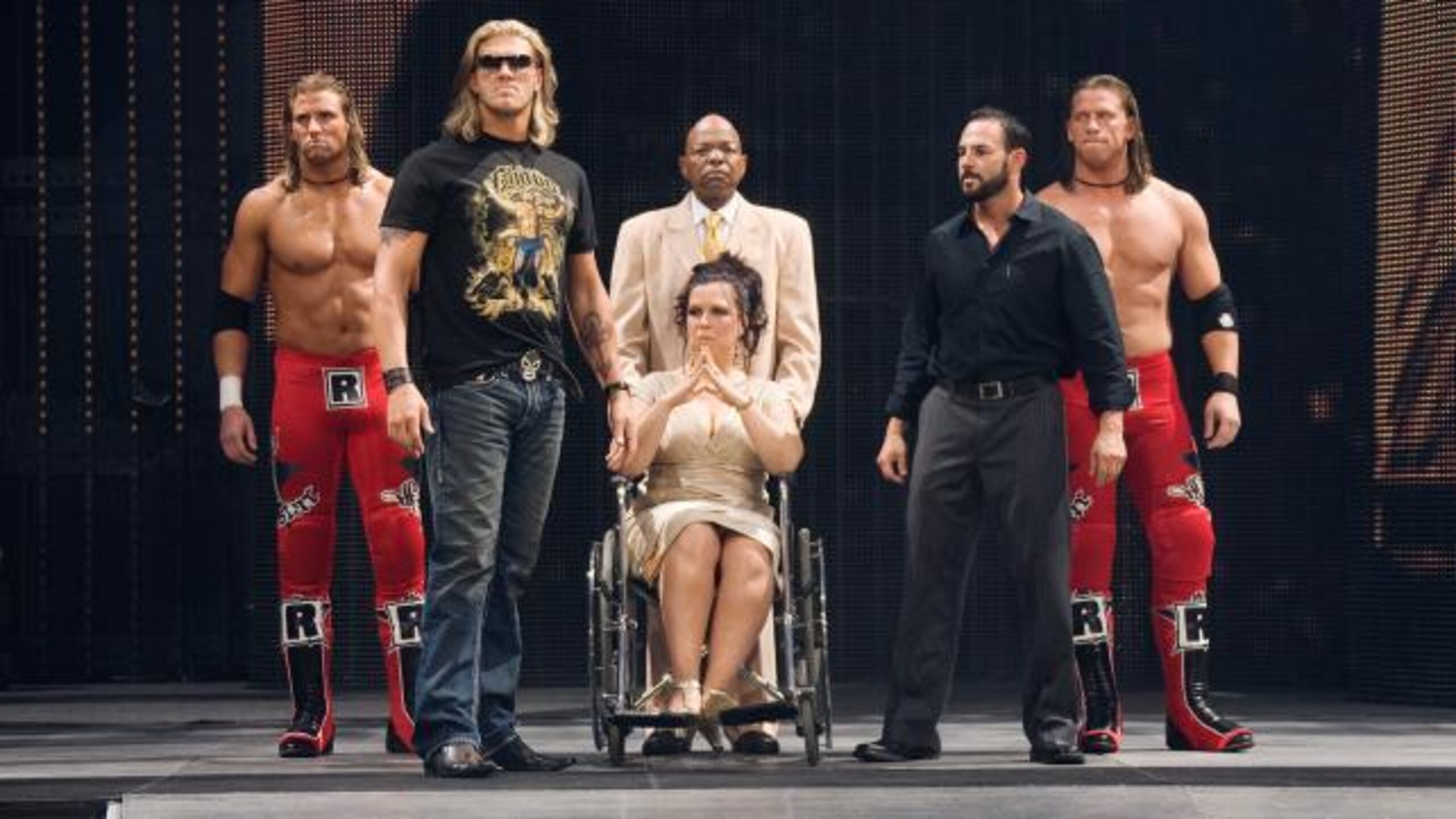 The WWE TLC 2015 Bleacher Report Expert Panel includes (from left): Erik Beaston, Anthony Mango, Brad Jones (seated), Aaron Bower, James Moffat and Chris Mueller