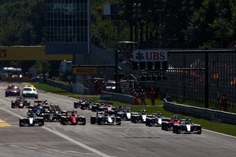 Kimi Raikkonen's poor Italian getaway.