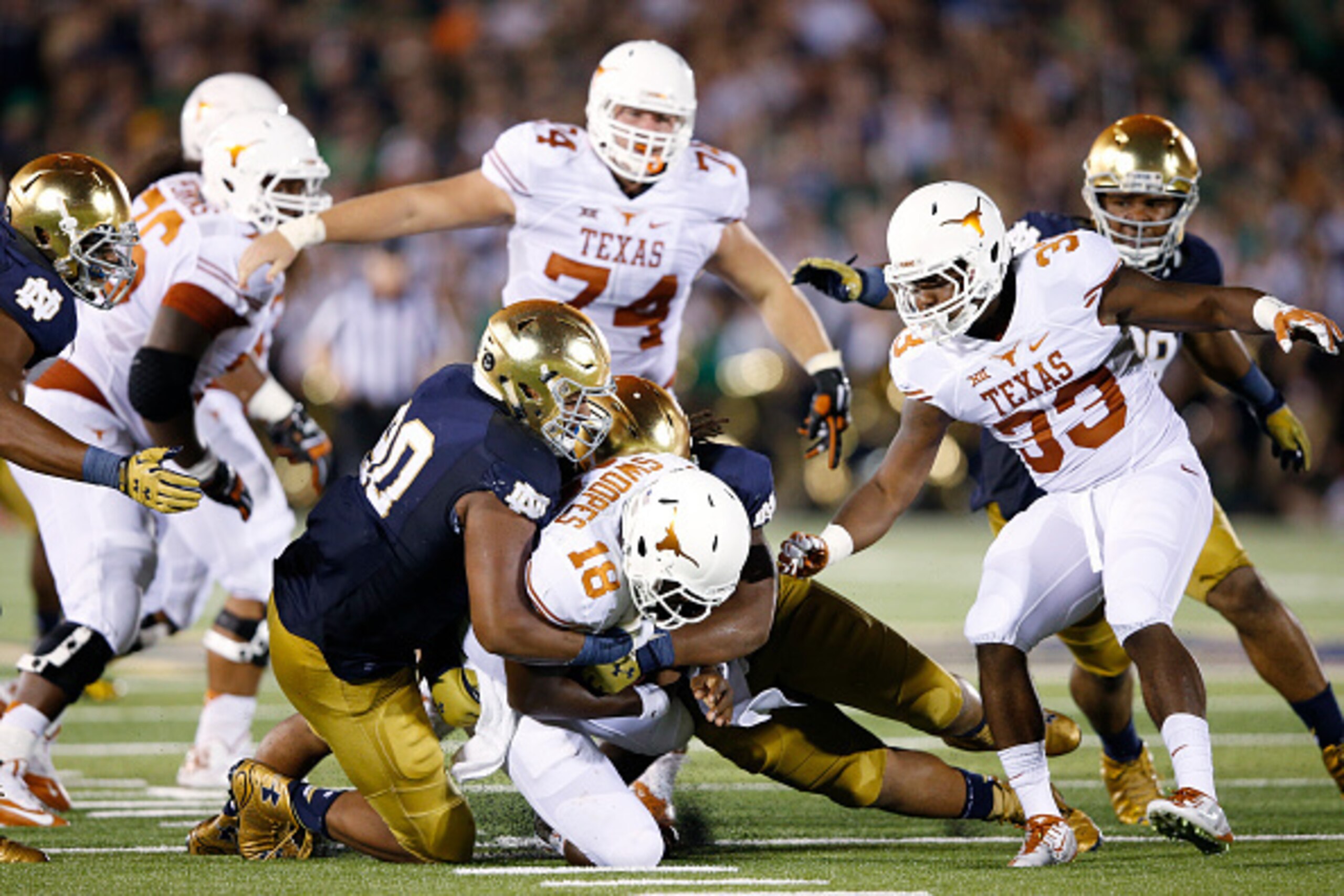Texas' offensive showing against the Irish proved that the Longhorns had wasted another offseason with Shawn Watson. Texas' offensive showing against the Irish proved that the Longhorns had wasted another offseason with Shawn Watson.