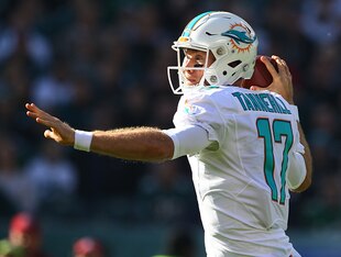 Ryan Tannehill isn't living up to the hype, but he'll beat the Giants on Monday.