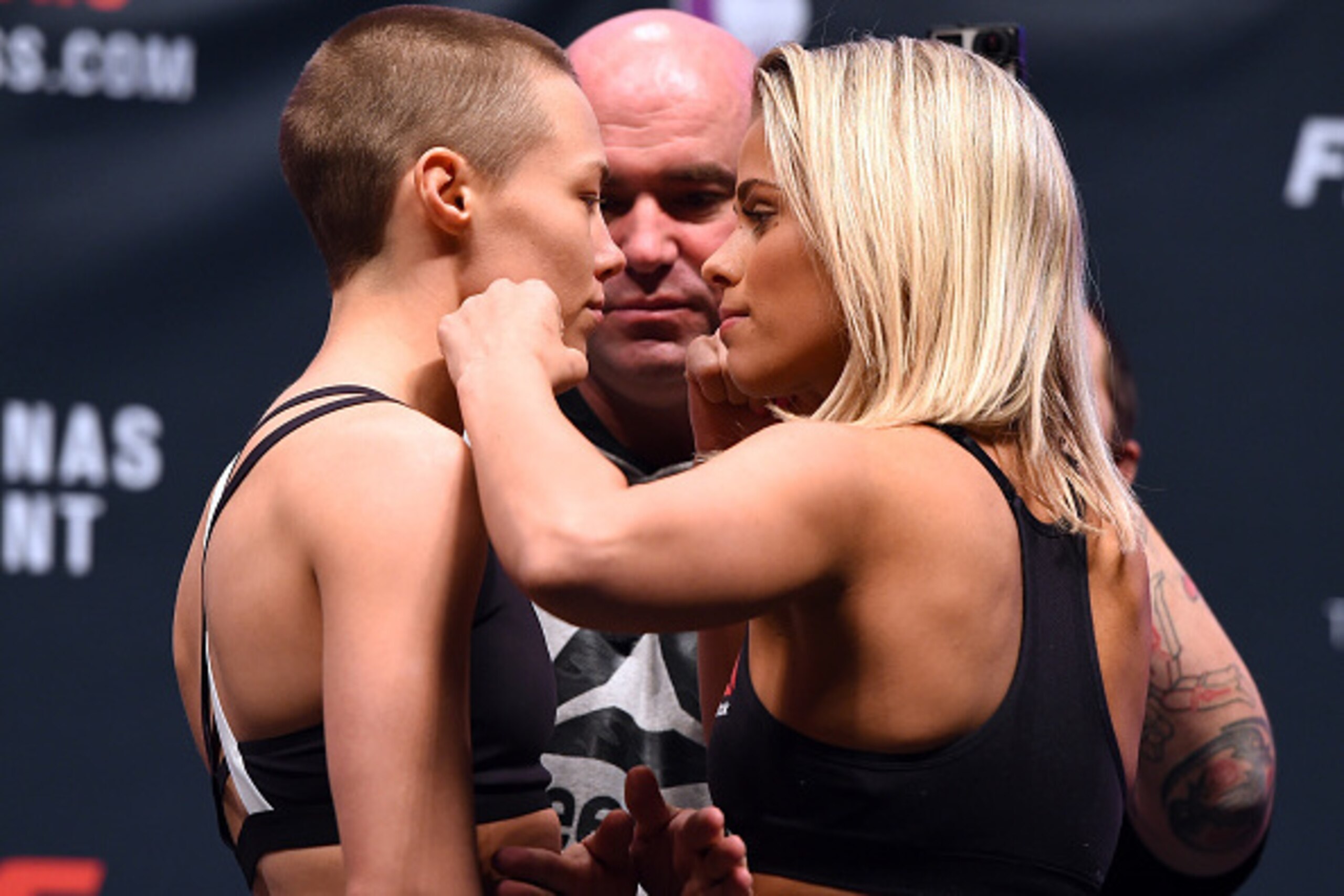 Rose Namajunas (left) and Paige VanZant faced off in the UFC Fight Night 80 main event.