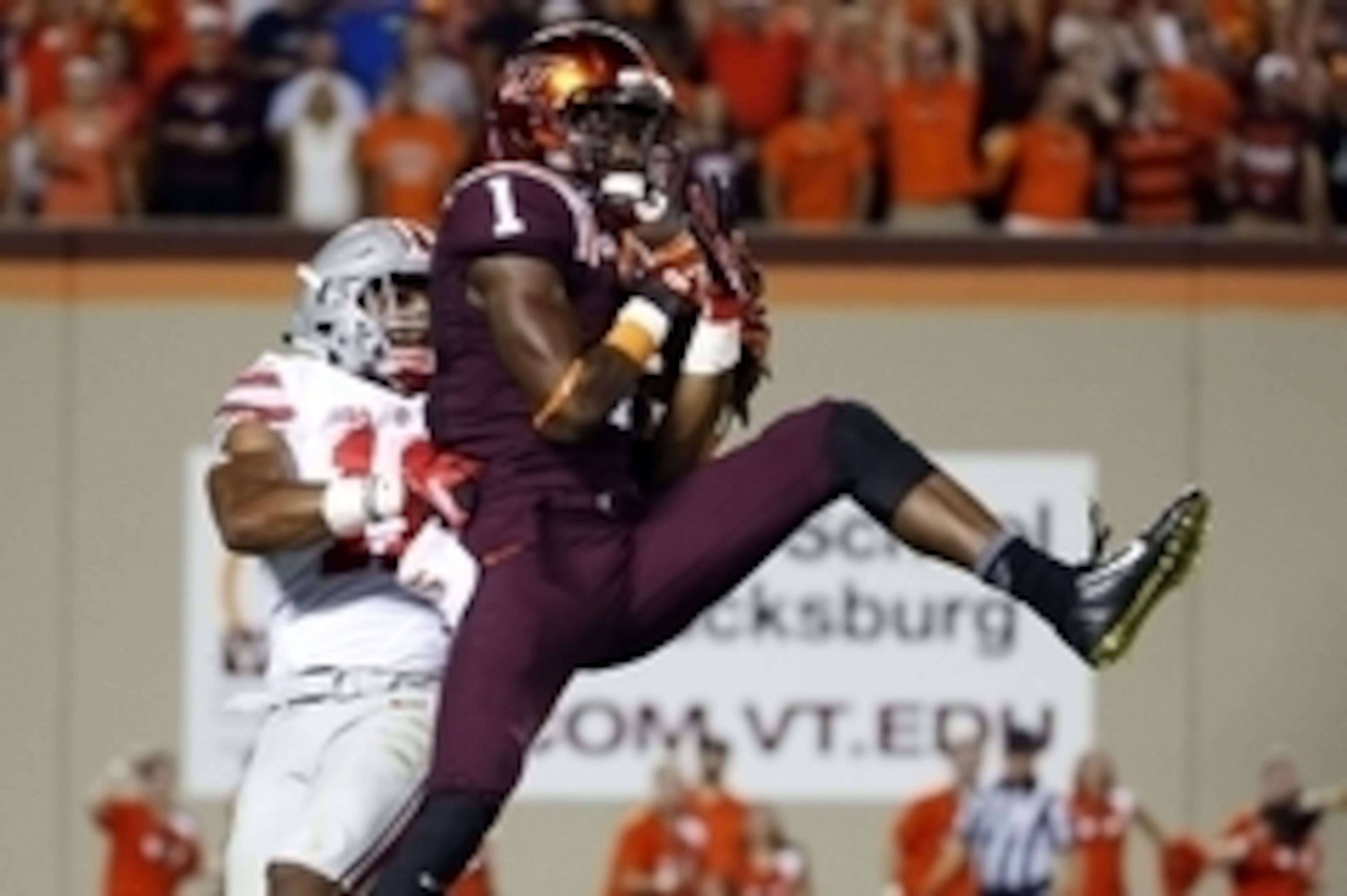 Virginia Tech wide receiver Isaiah Ford