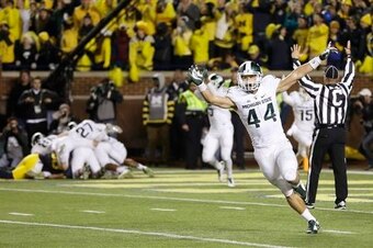 Michigan State had one of the wildest wins in recent memory with a 27-23 stunner over Michigan.