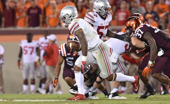 Braxton MIller's huge night lifted Ohio State past Virginia Tech.