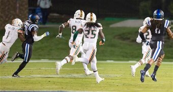 Miami-Duke featured one of the strangest endings in recent memory.