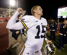 Jake Rudock was especially clutch for Michigan at Indiana.