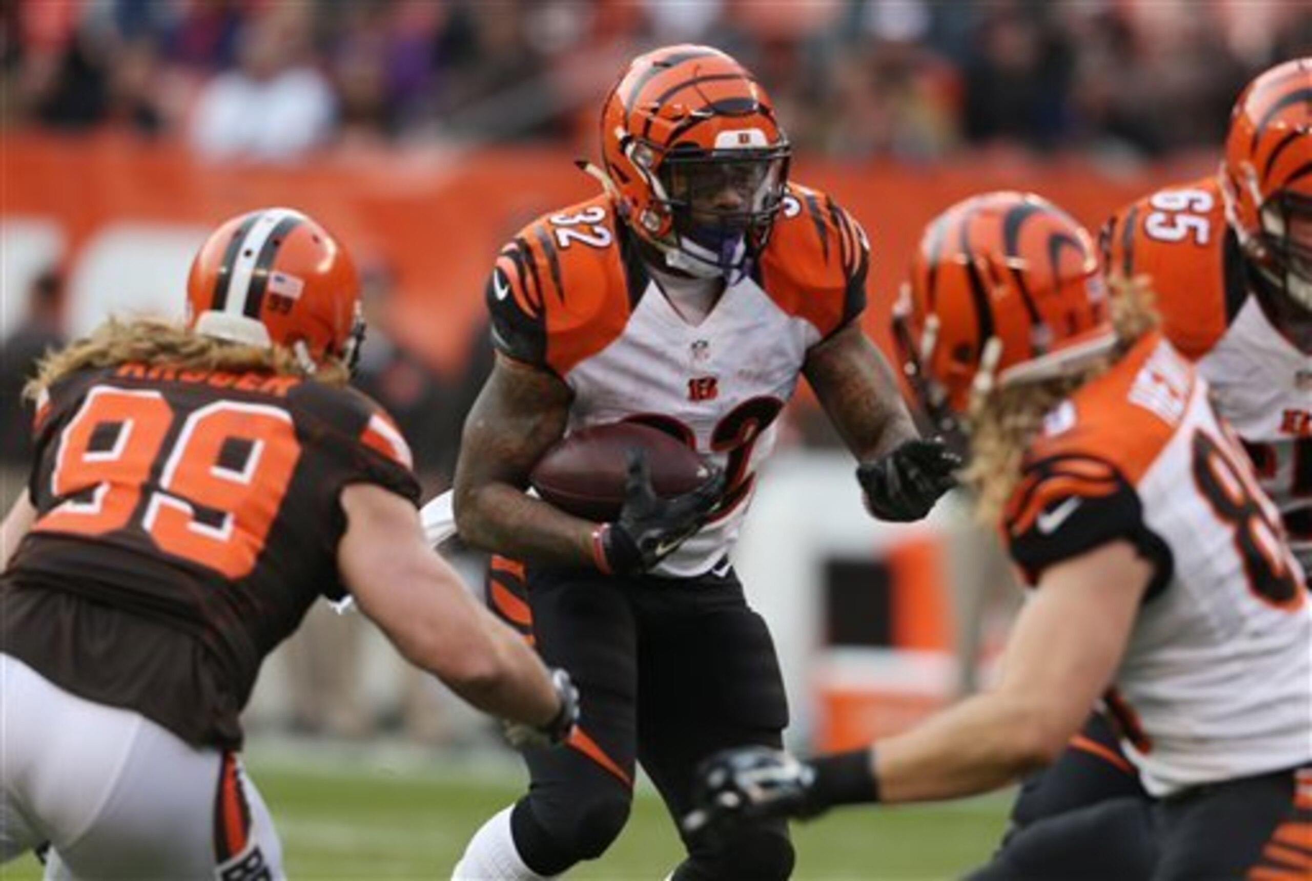 Injuries have Jeremy Hill's stock looking good.