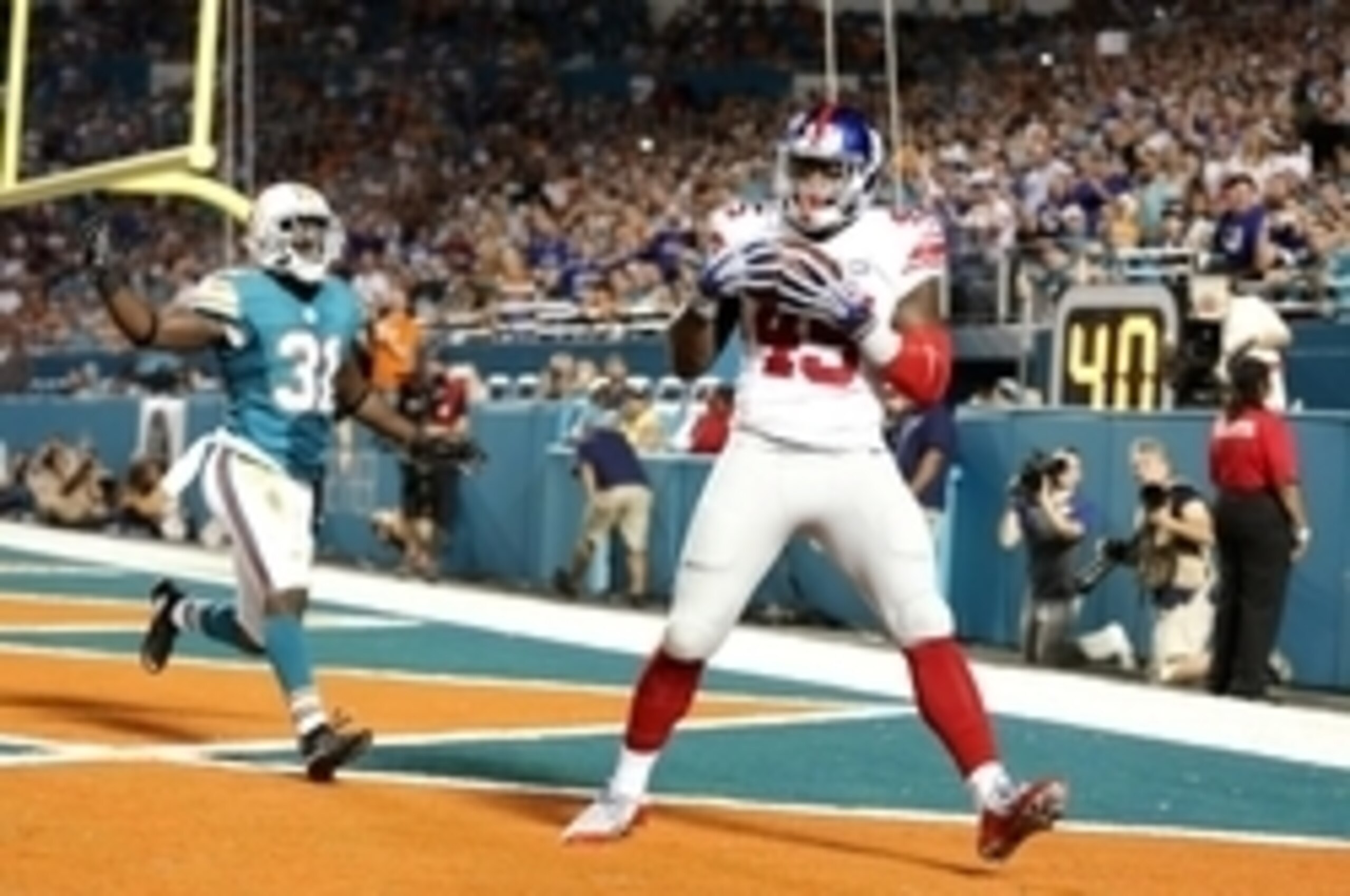 Will Tye is filling in admirably for Larry Donnell.