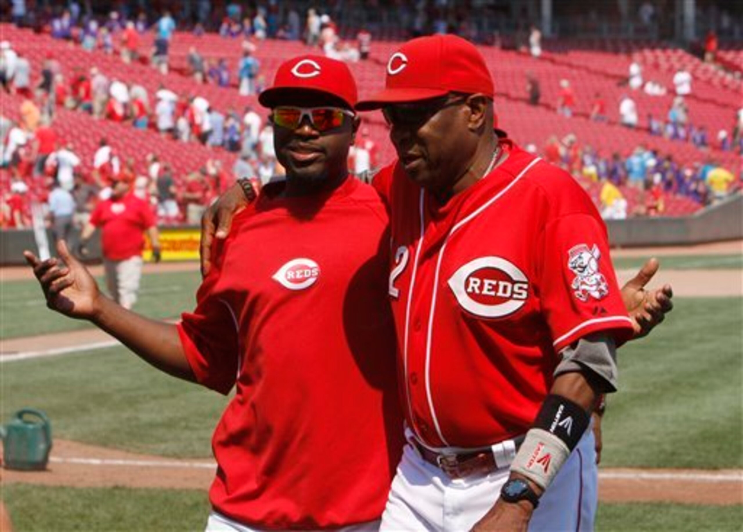 Brandon Phillips and Dusty Baker Brandon Phillips and Dusty Baker