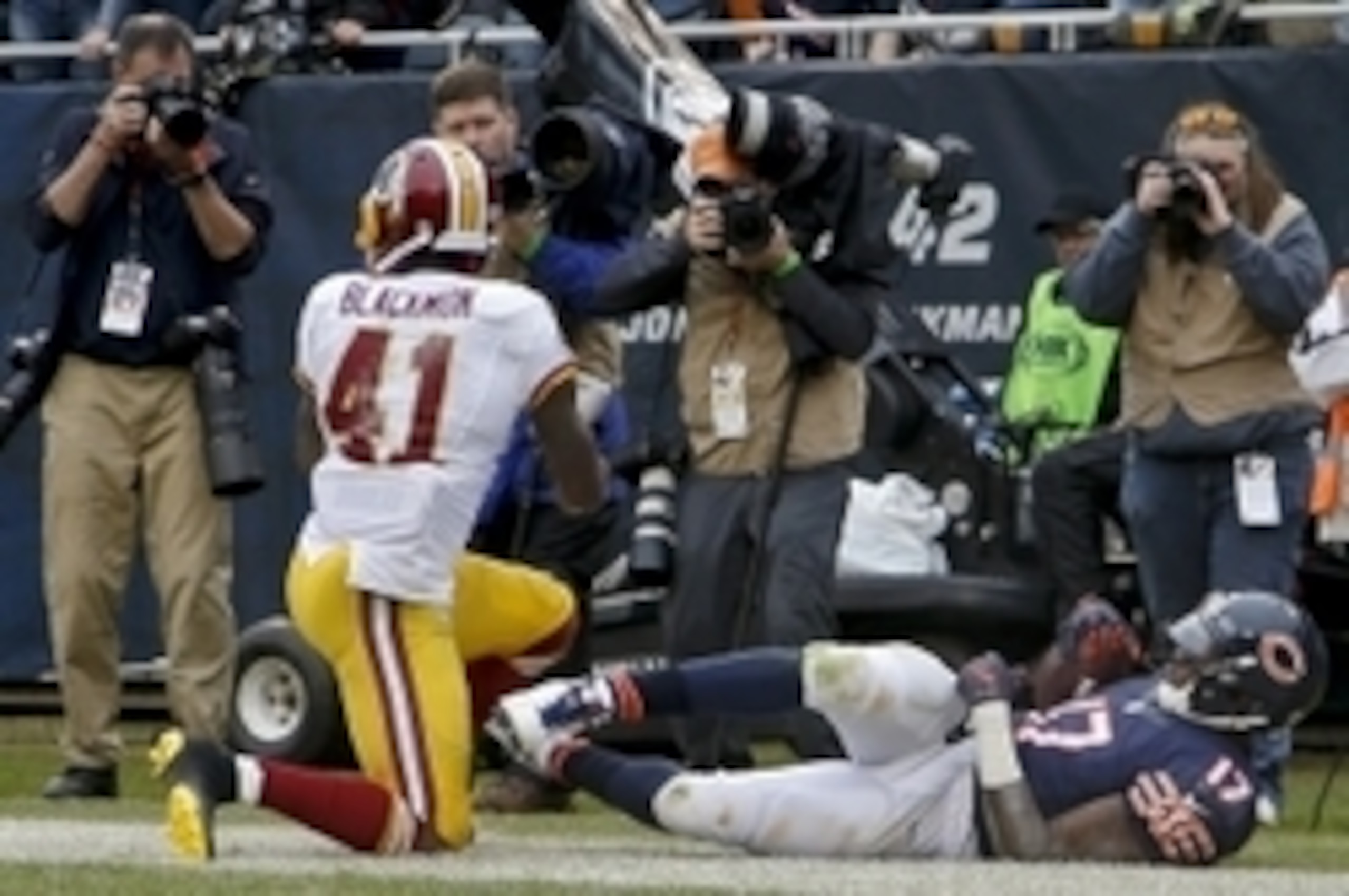 Washington's defensive backs were burned more than once in Chicago.