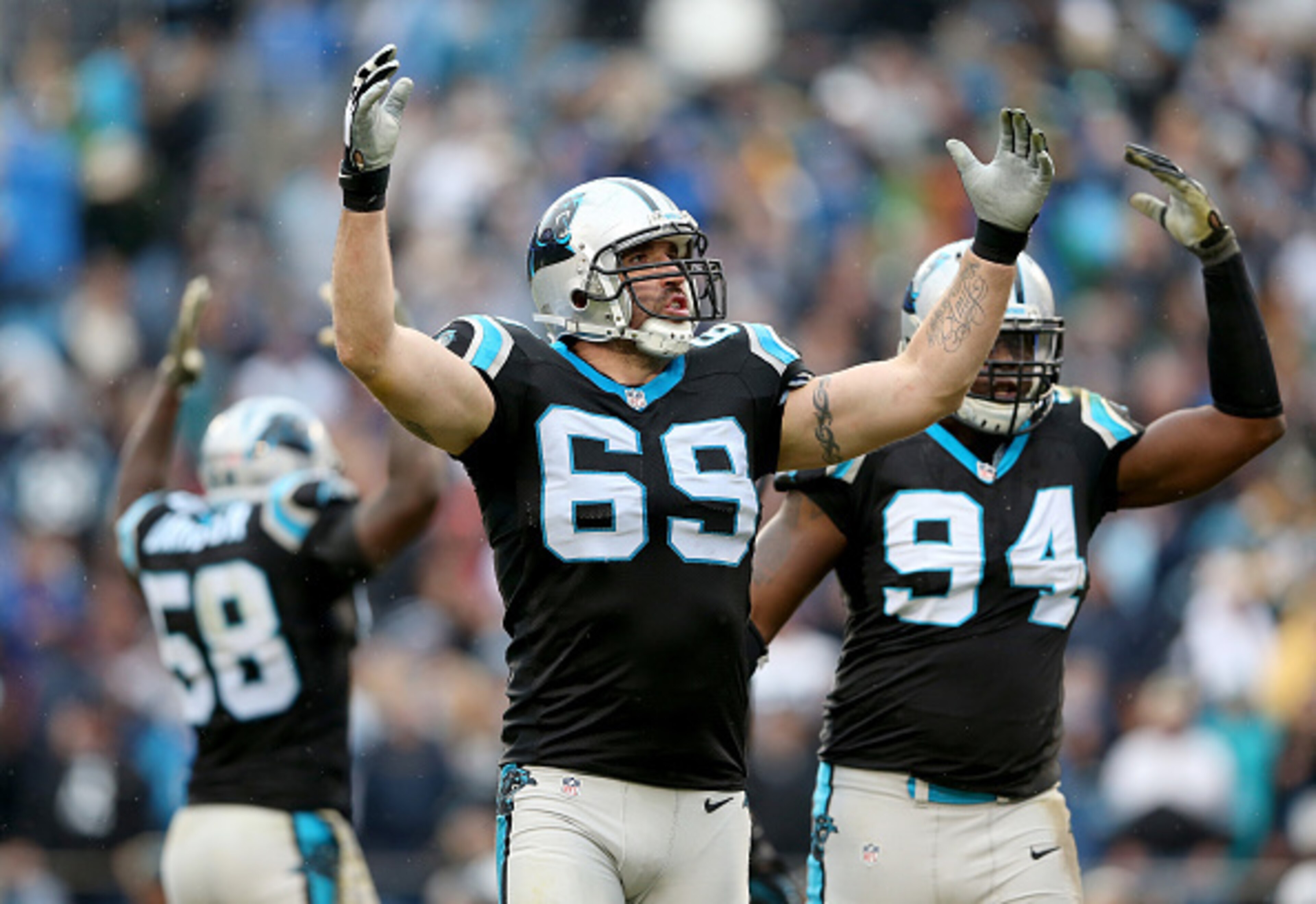 Jared Allen and the Panthers will improve to 14-0.